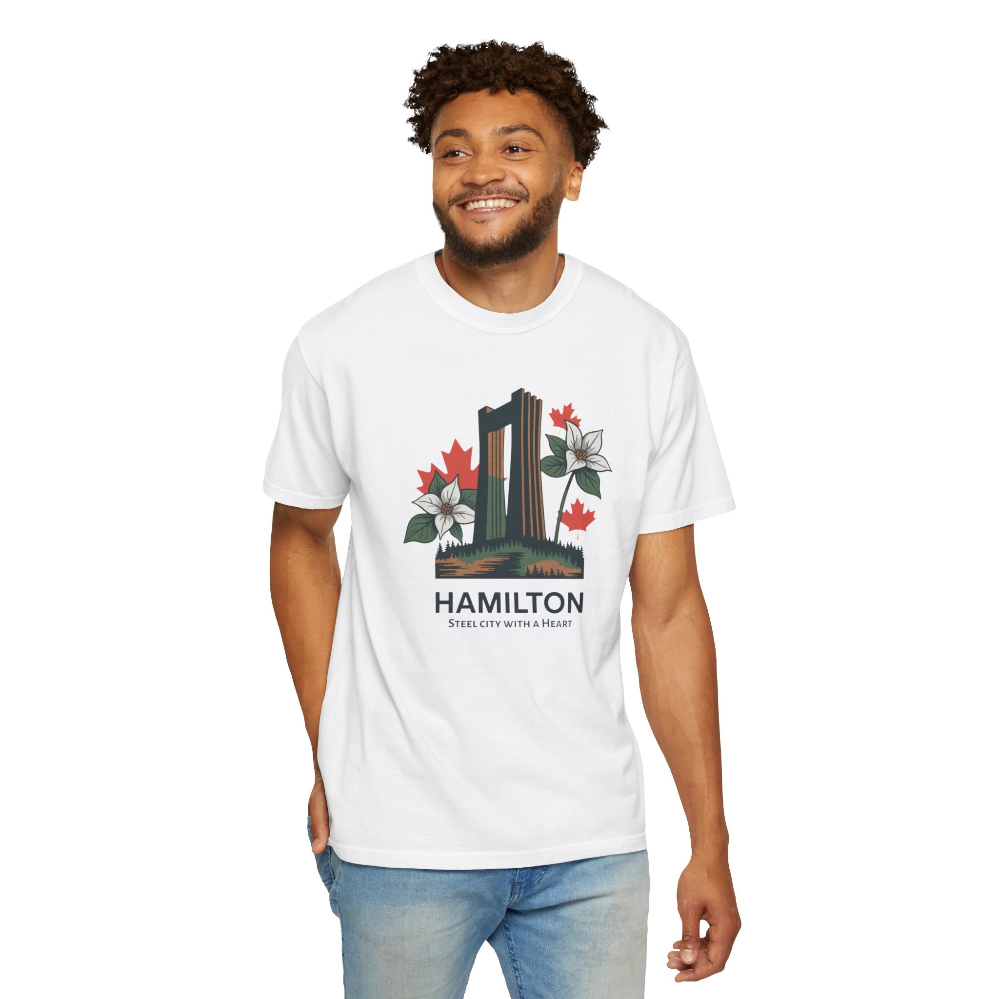 Hamilton Landmark Tee — 'Steel City with a Heart' Graphic T-Shirt