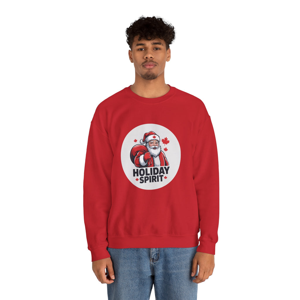 Holiday Spirit Sweatshirt — Santa Claus Christmas Crewneck