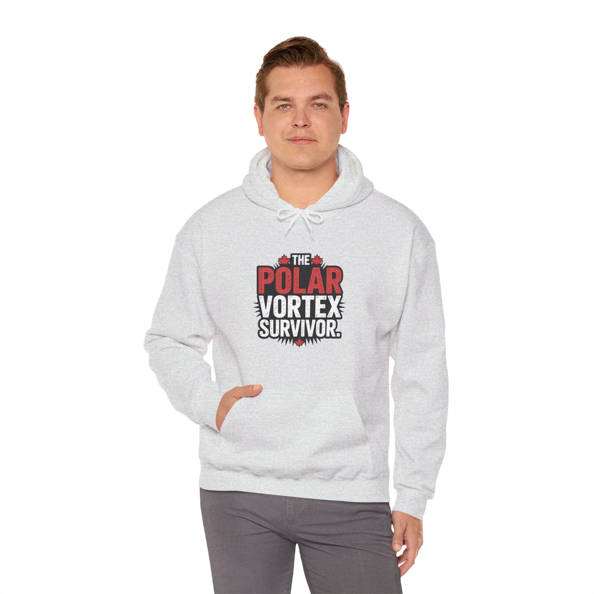 Polar Vortex Survivor Hoodie — Funny Cold Weather Sweatshirt
