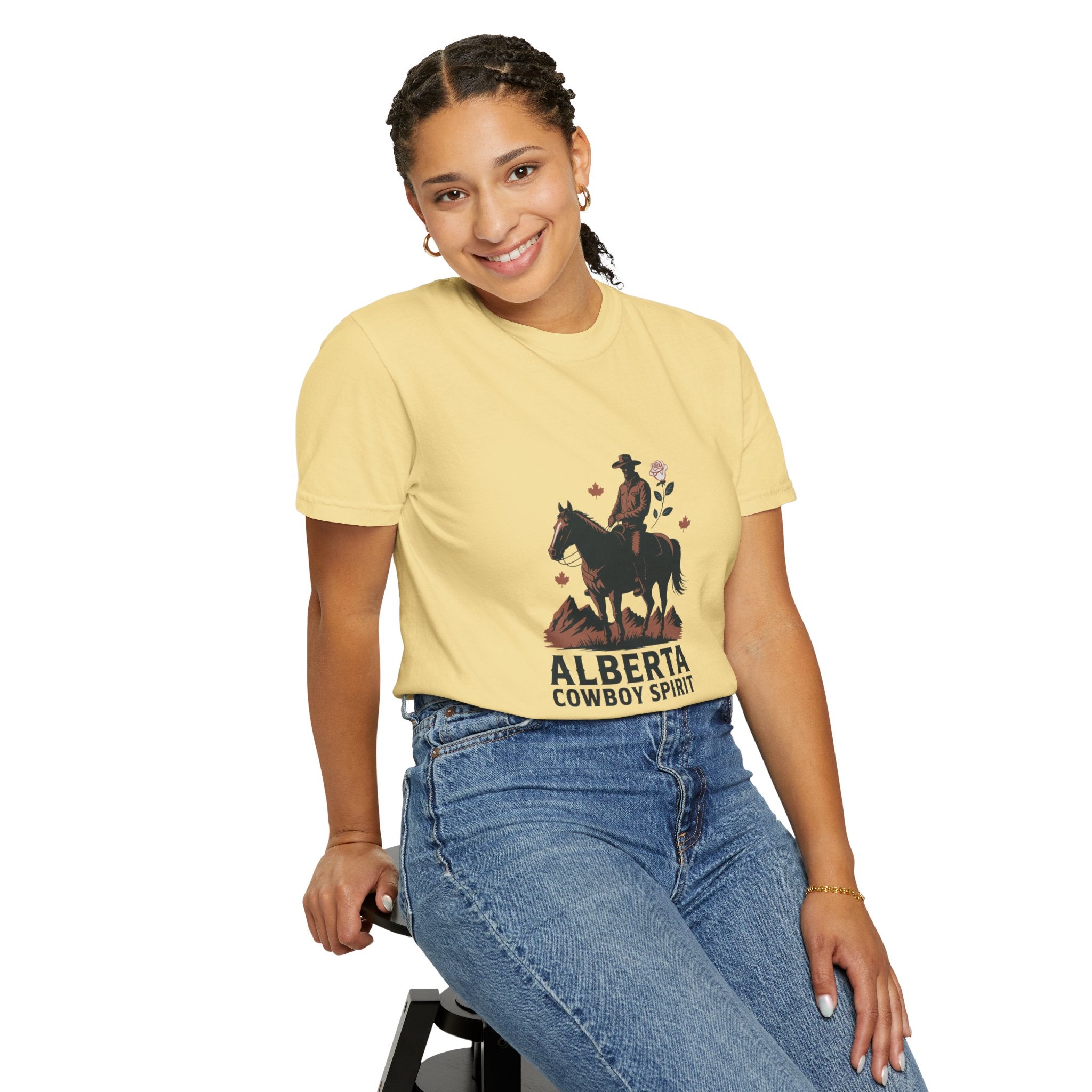 Alberta Cowboy Spirit Unisex Garment-Dyed T-Shirt