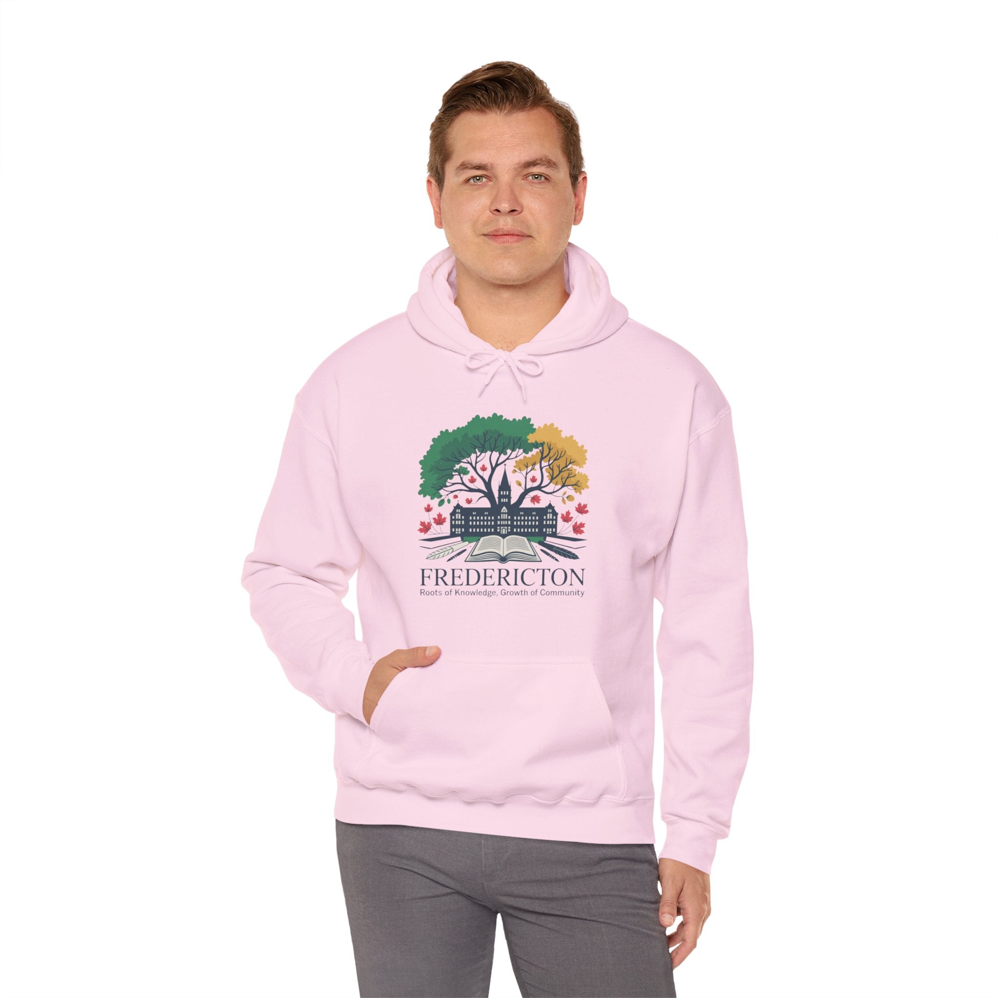Fredericton Seasonal Tree Hoodie - Cityscape Autumn/Winter Sweatshirt
