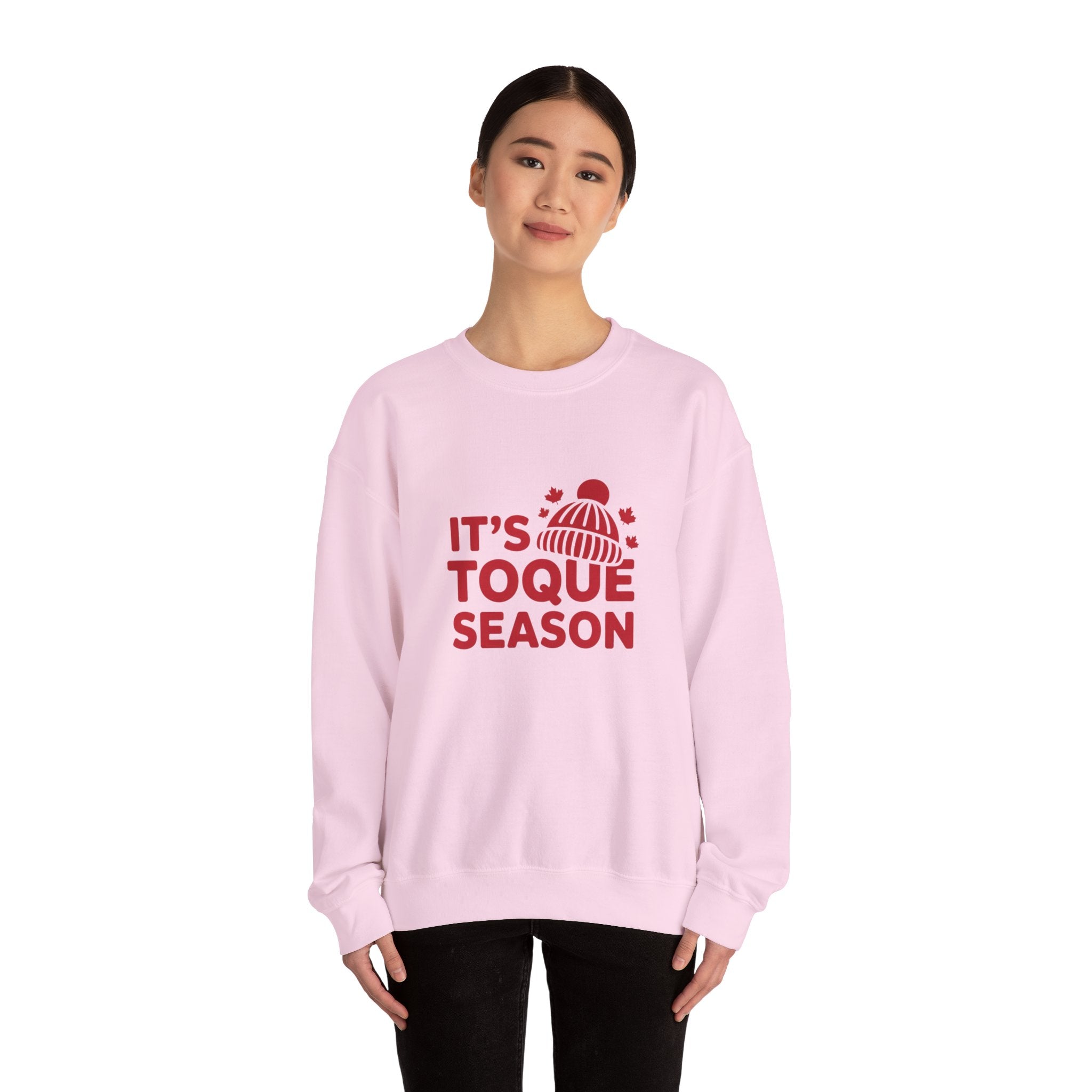 "It's Toque Season" Cozy Winter Crewneck Sweatshirt