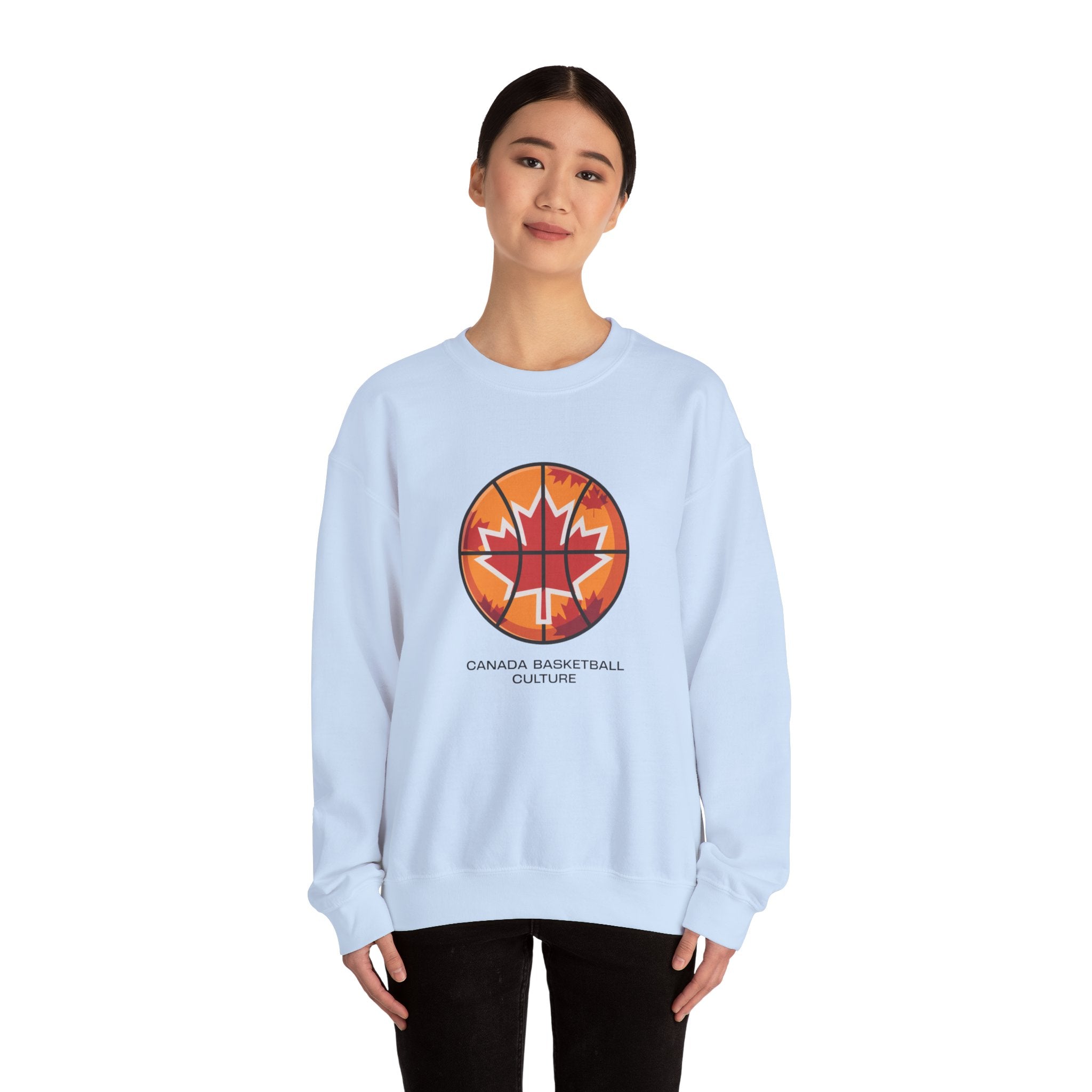 Canada Basketball Culture Sweatshirt — Maple Leaf Basketball Crewneck