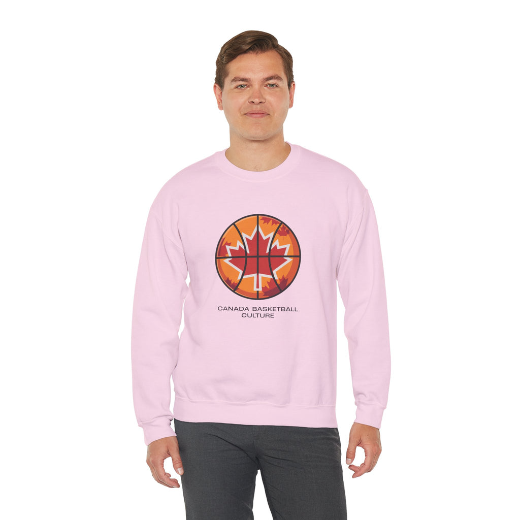 Canada Basketball Culture Sweatshirt — Maple Leaf Basketball Crewneck