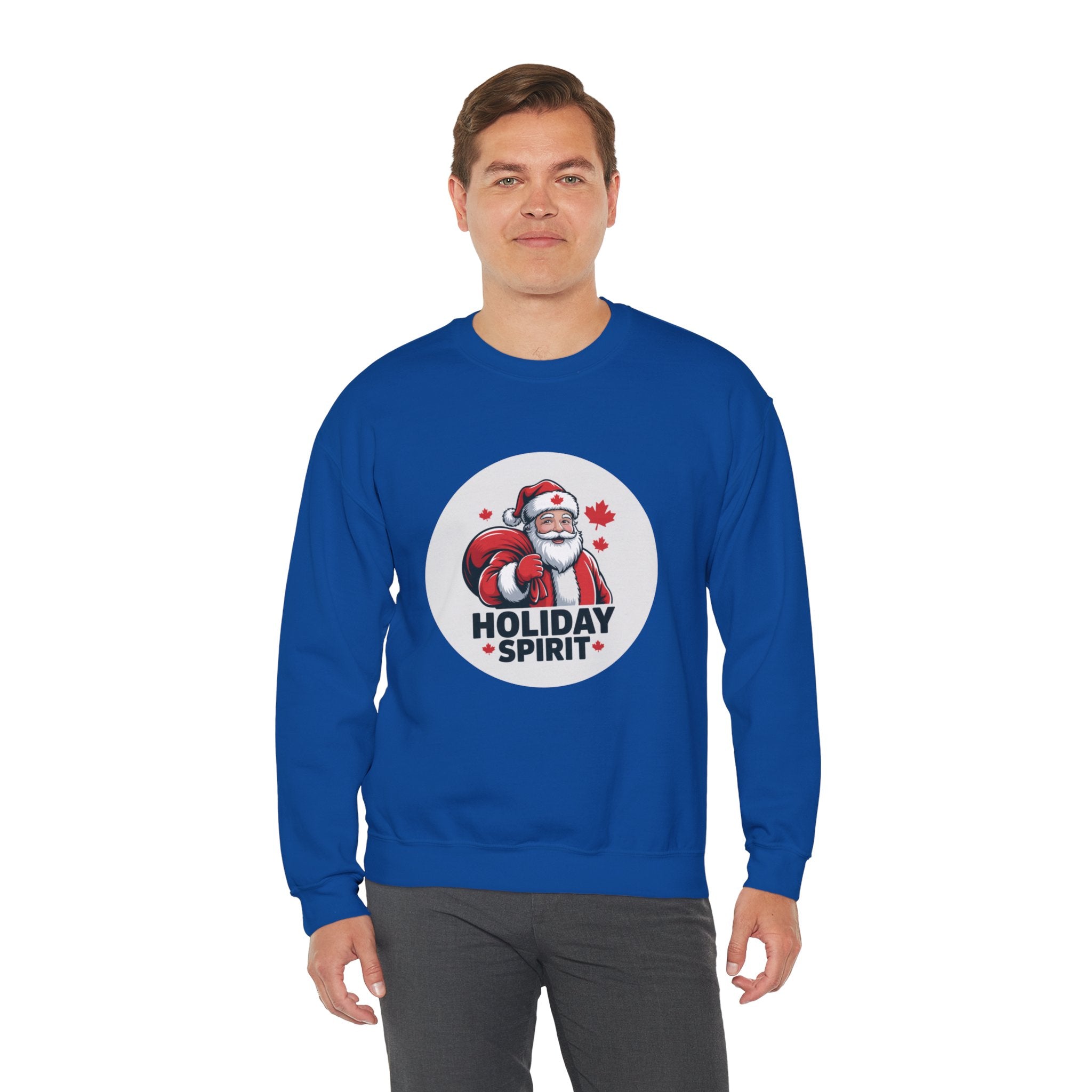Holiday Spirit Sweatshirt — Santa Claus Christmas Crewneck