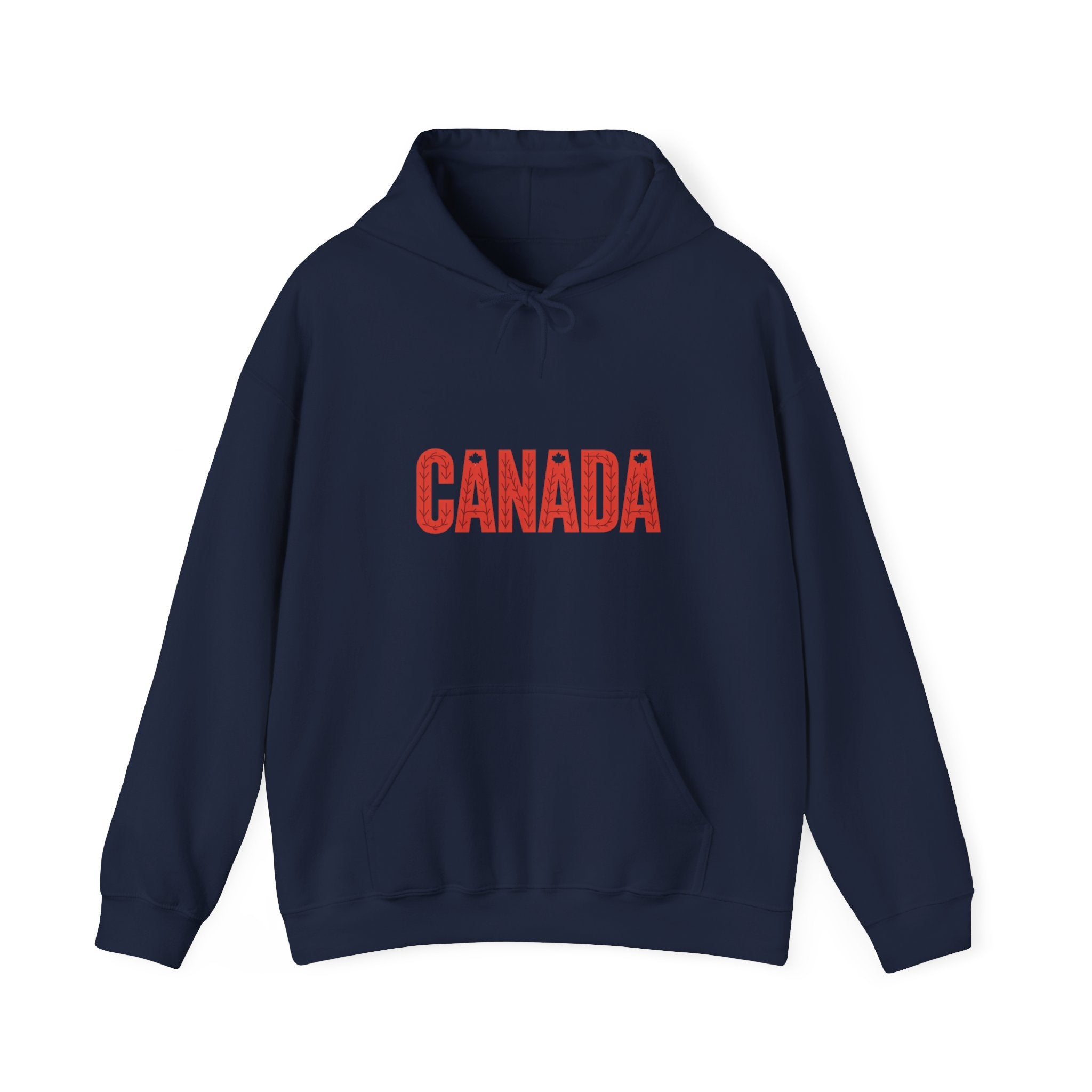 Canada Hoodie - Classic Red Canada Text Pullover