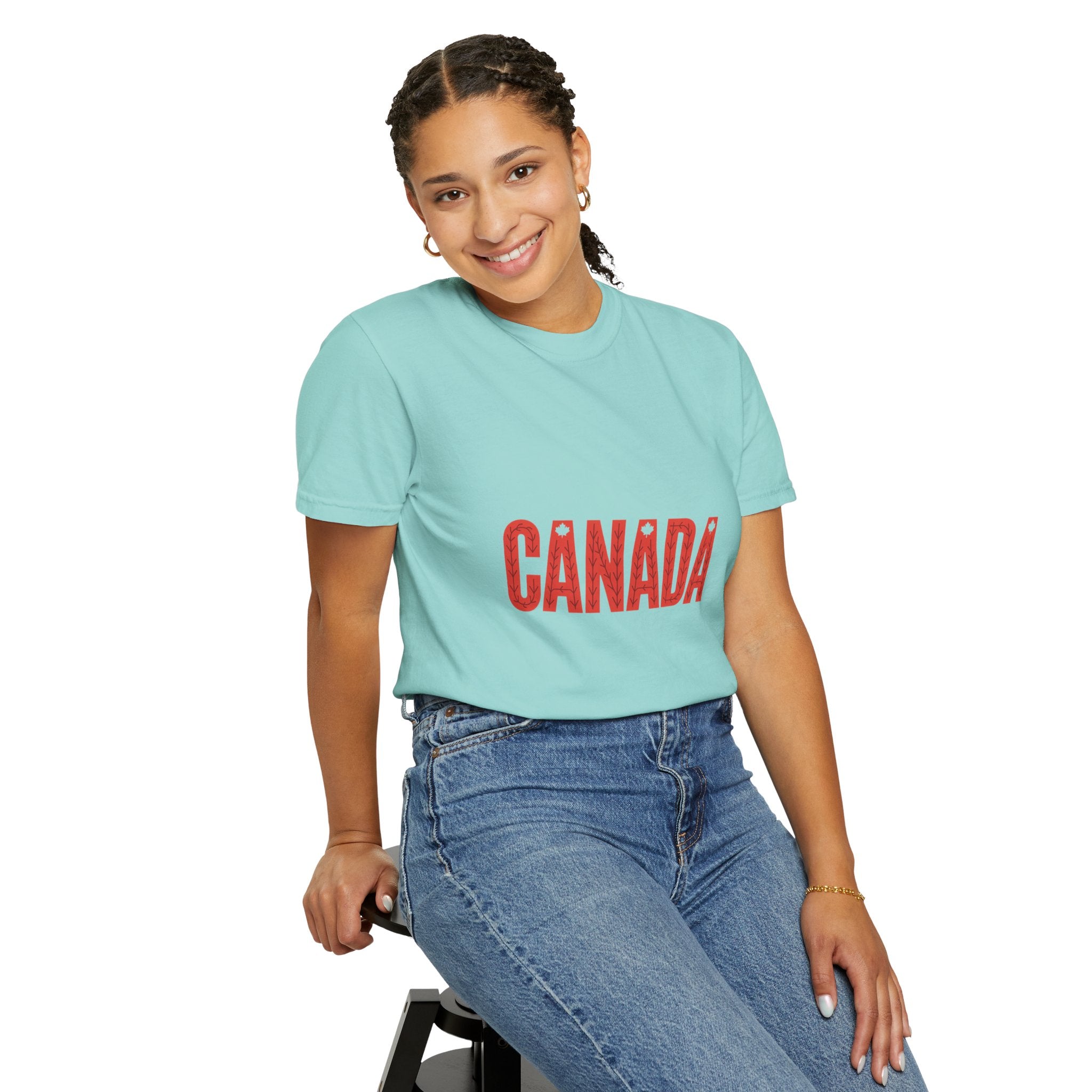 Canada Vintage-Style Graphic T-Shirt — Distressed Maple Lettering