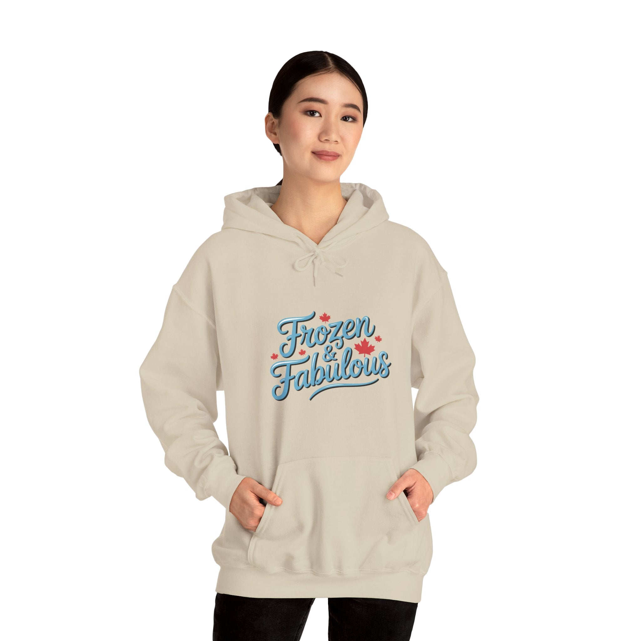"Frozen & Fabulous" Retro Script Pullover - Hoodie