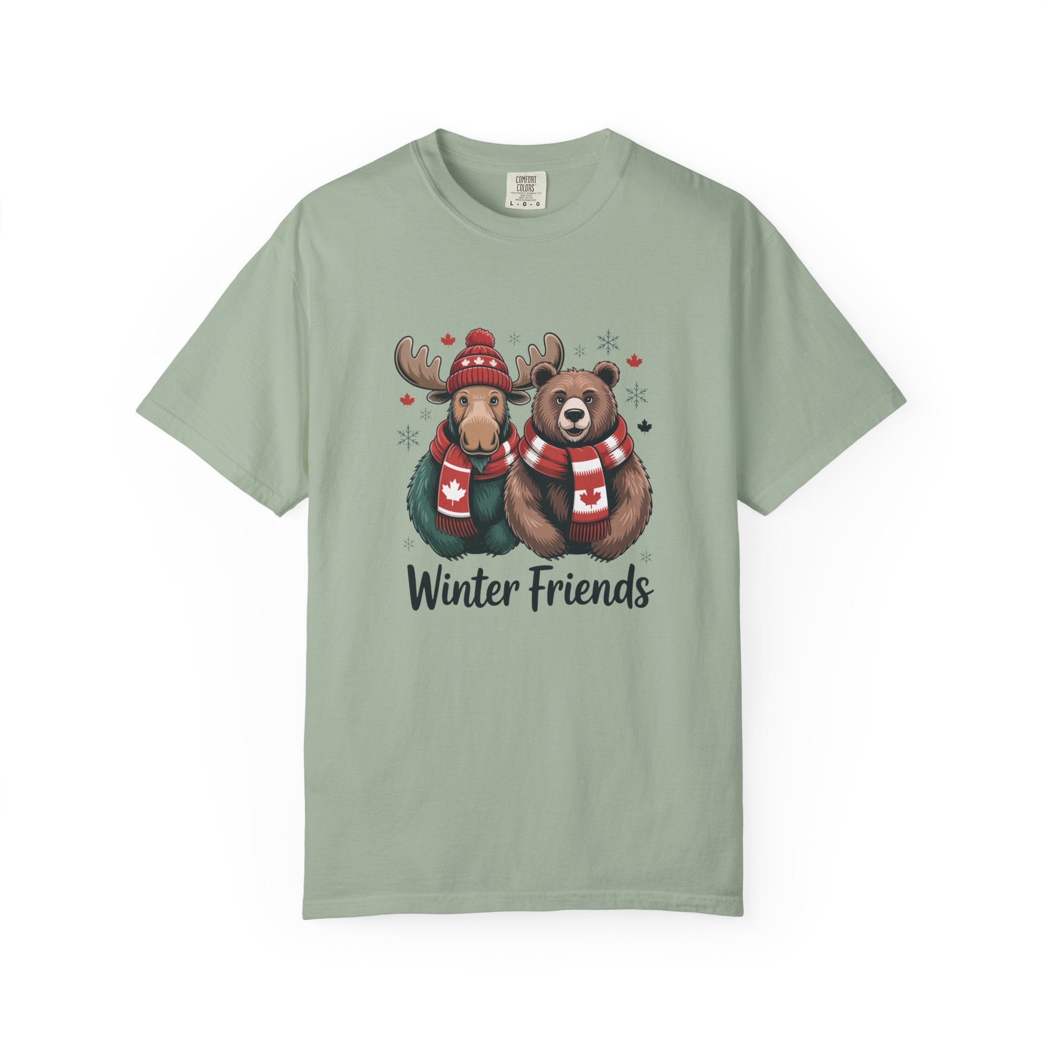 Winter Friends T-Shirt — Moose & Bear Holiday Graphic Tee