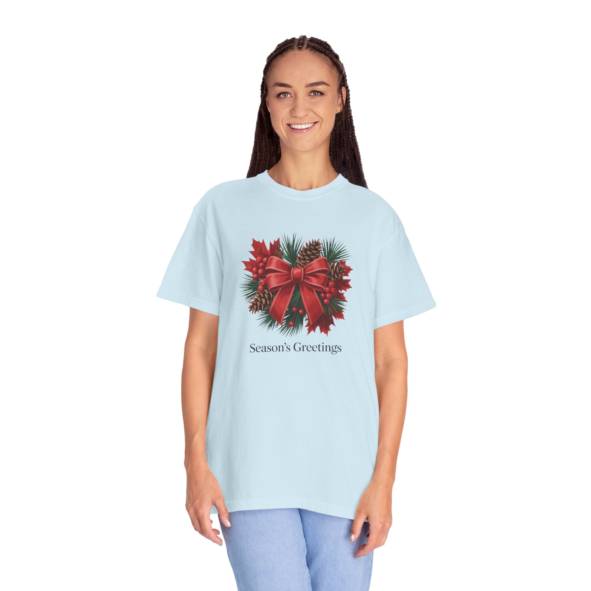 Season's Greetings Christmas Wreath T-Shirt
