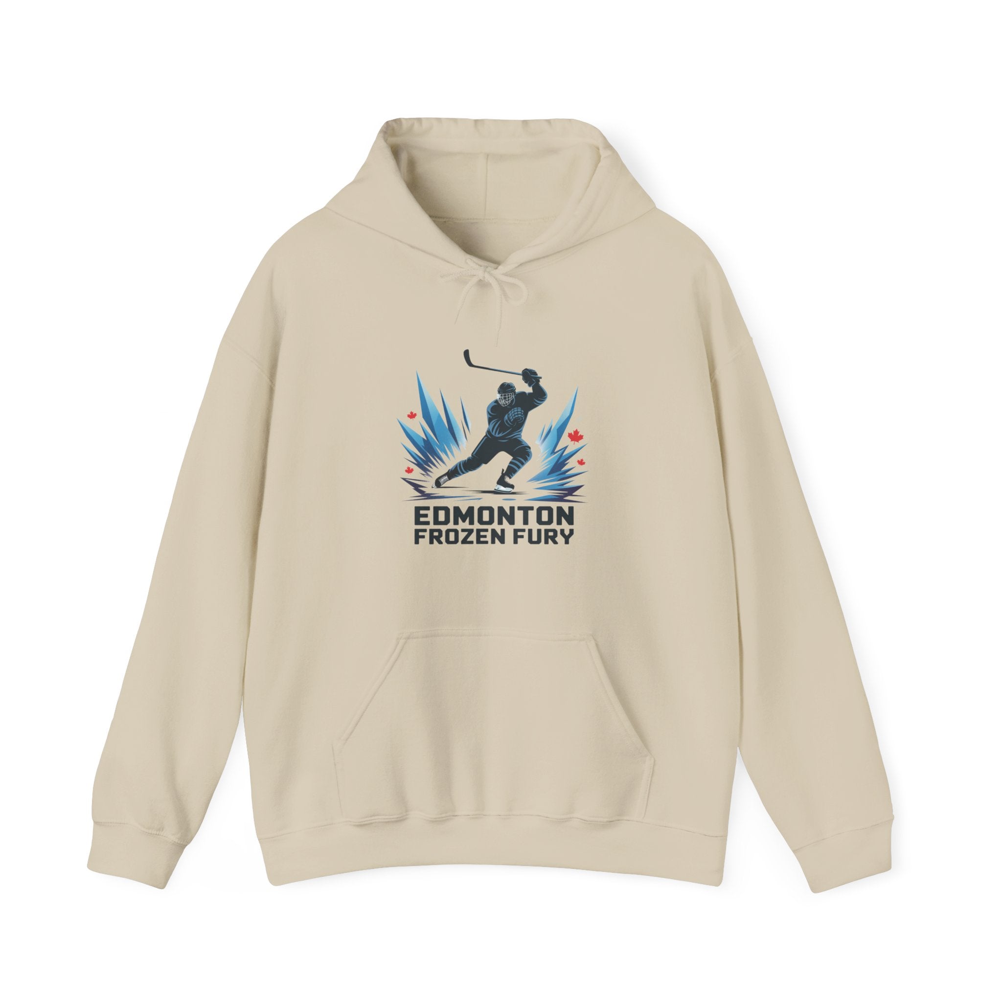 Edmonton Frozen Fury Hockey Hoodie Cold-Weather Hockey Team Pullover