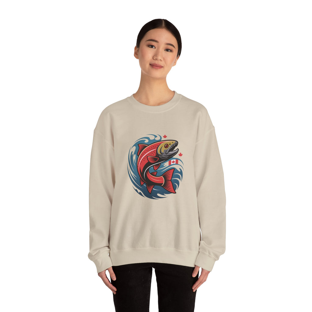 Salmon Wave Sweatshirt – Vintage Fishing Crewneck
