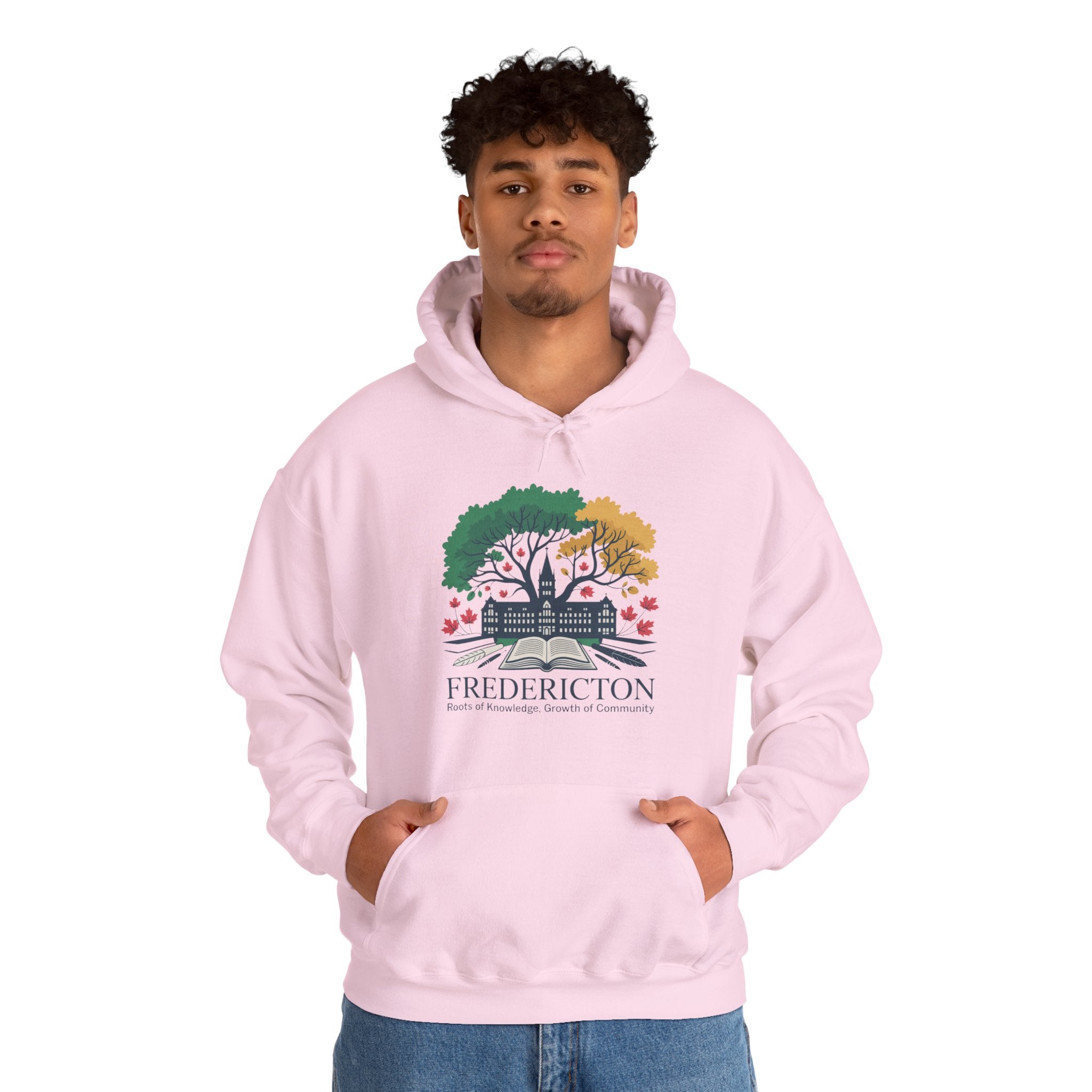 Fredericton Seasonal Tree Hoodie - Cityscape Autumn/Winter Sweatshirt