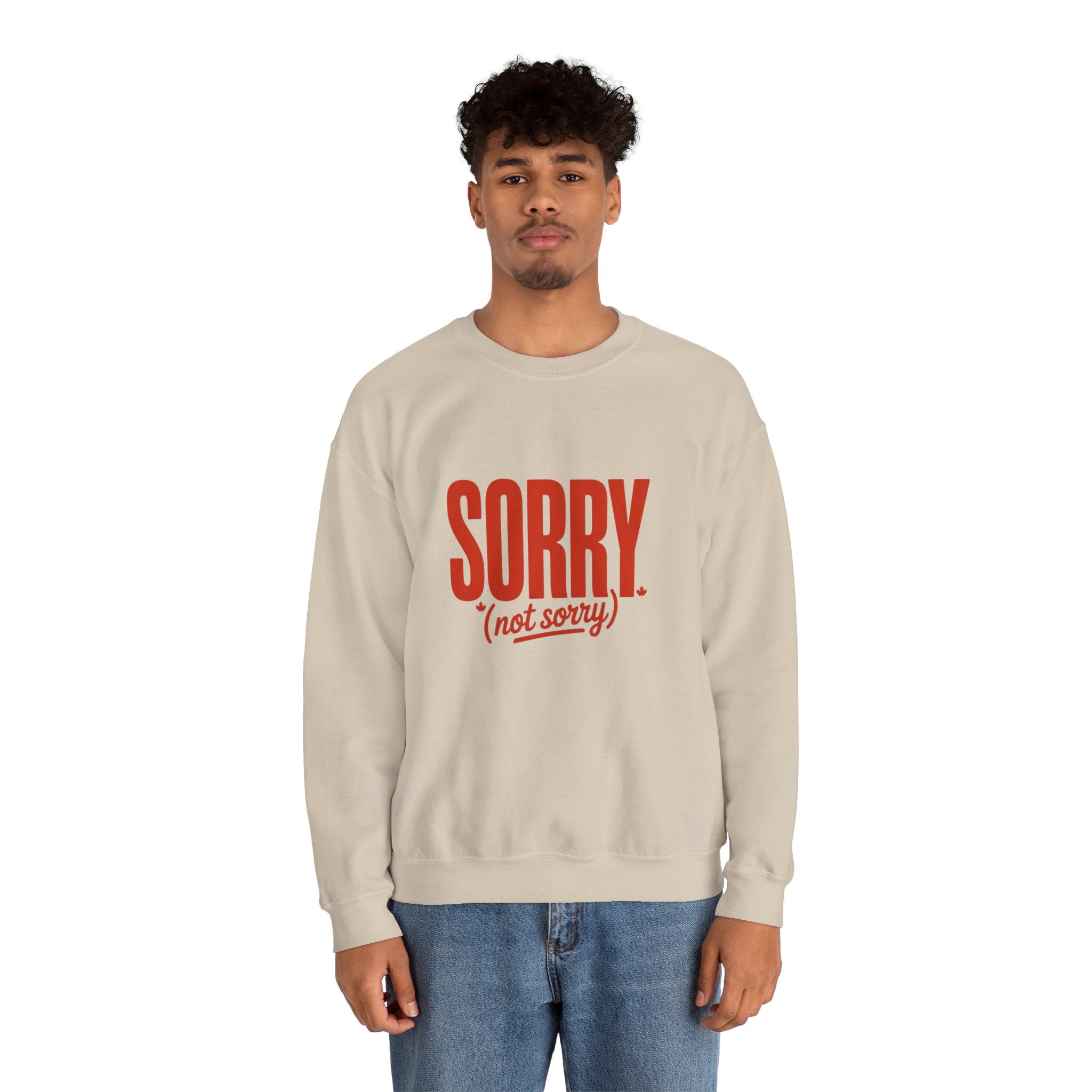 "SORRY. (not sorry)" Retro Bold Graphic Sweatshirt
