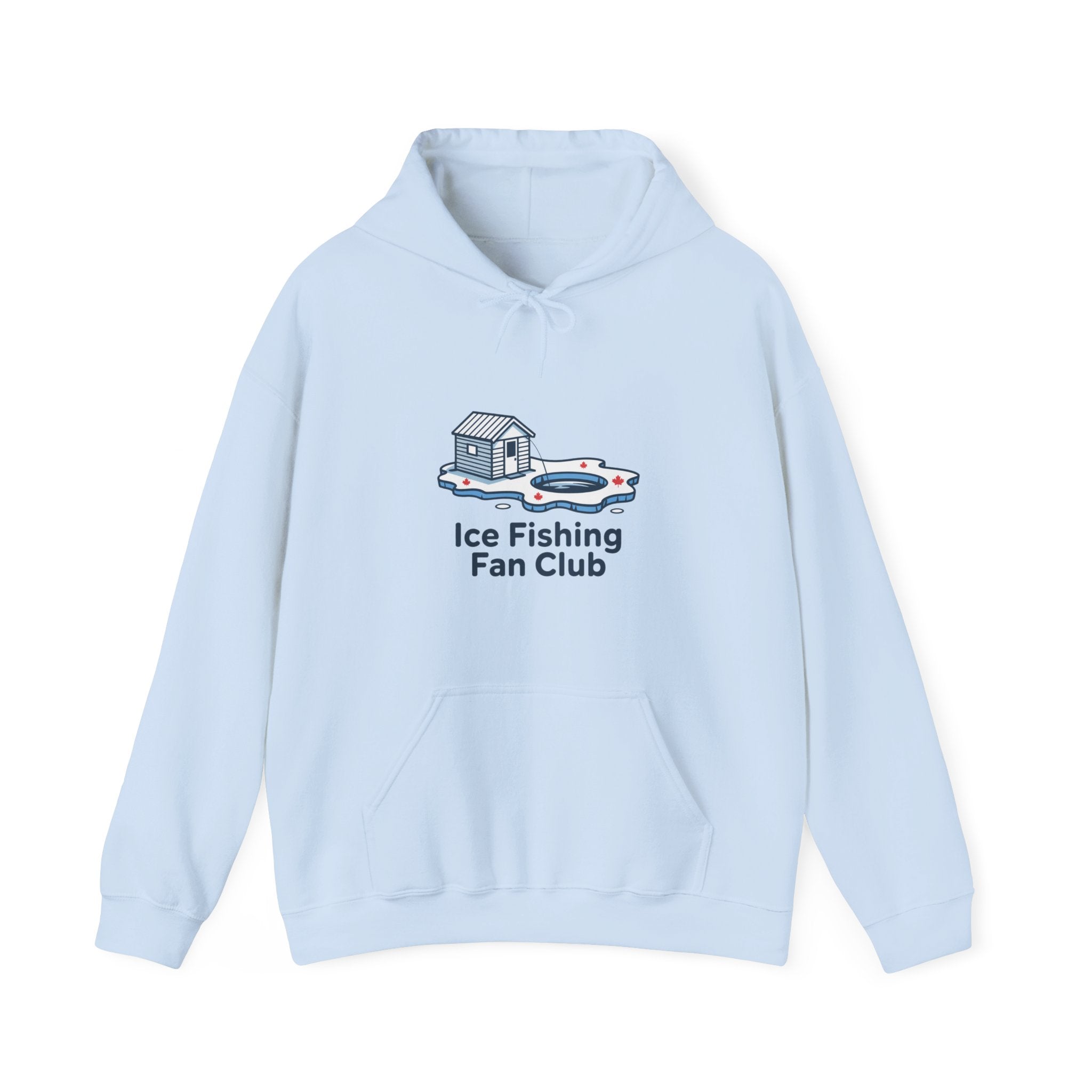 Ice Fishing Fan Club Hoodie — Cute Ice Fishing Graphic Pullover