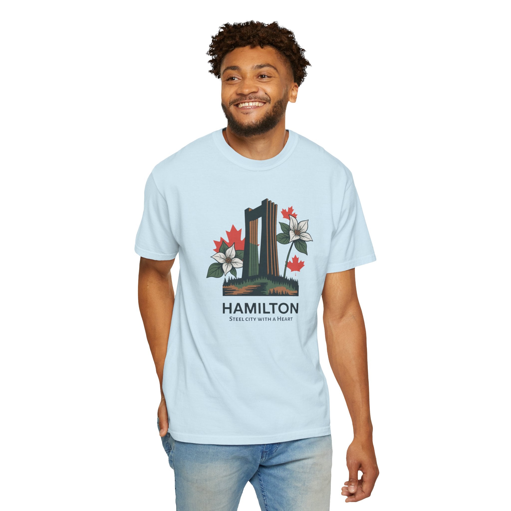Hamilton Landmark Tee — 'Steel City with a Heart' Graphic T-Shirt