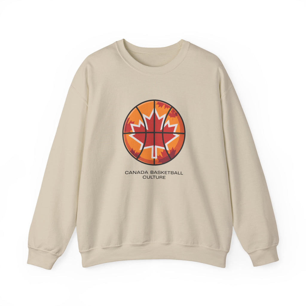 Canada Basketball Culture Sweatshirt — Maple Leaf Basketball Crewneck