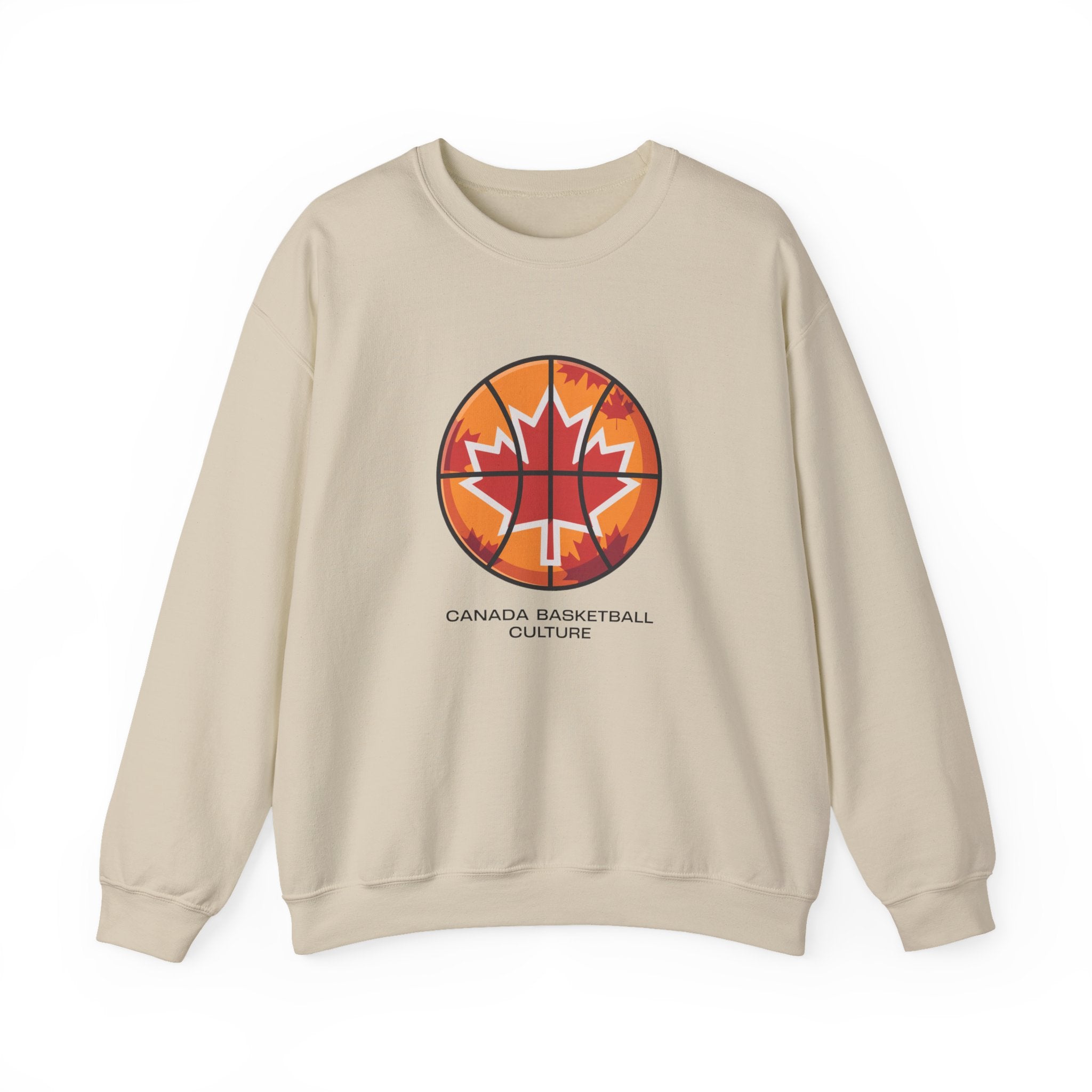 Canada Basketball Culture Sweatshirt — Maple Leaf Basketball Crewneck