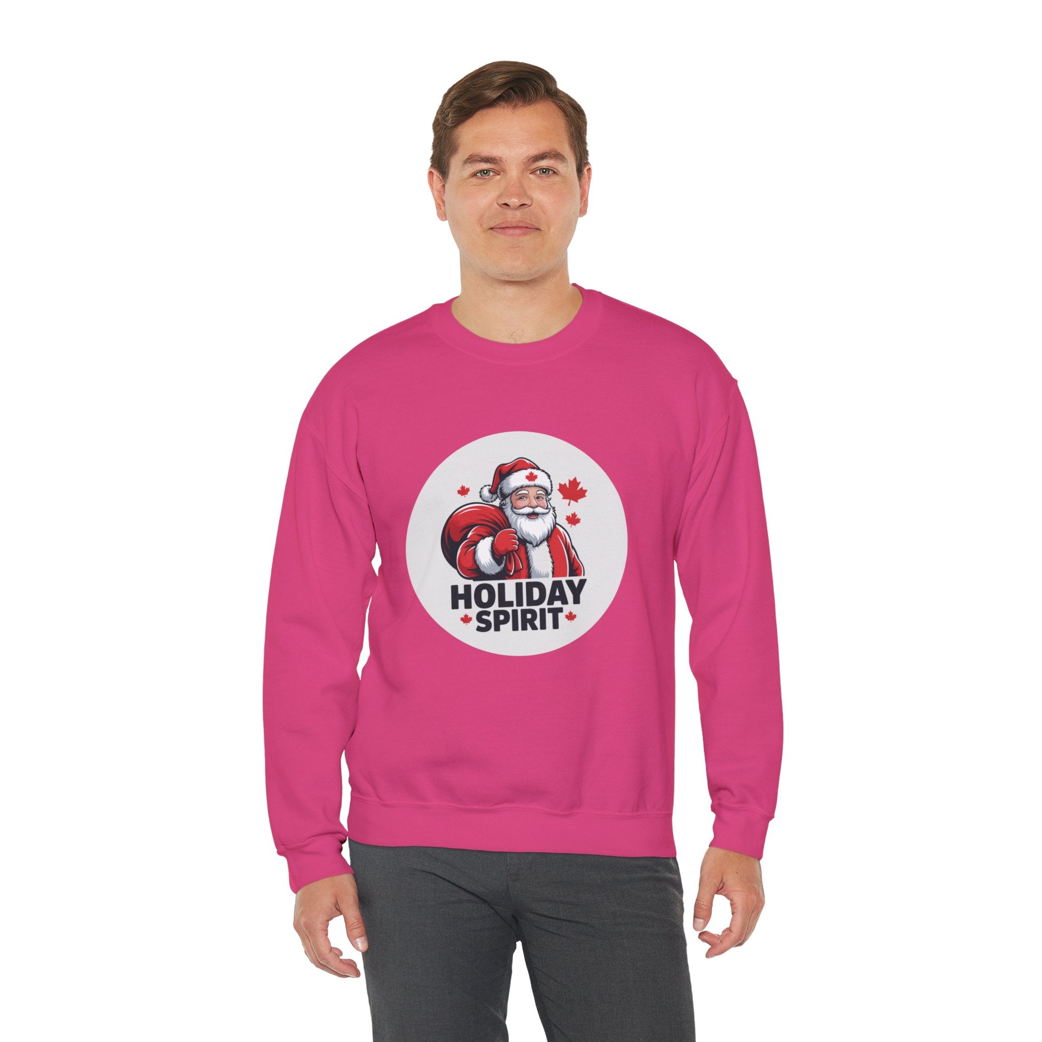 Holiday Spirit Sweatshirt — Santa Claus Christmas Crewneck