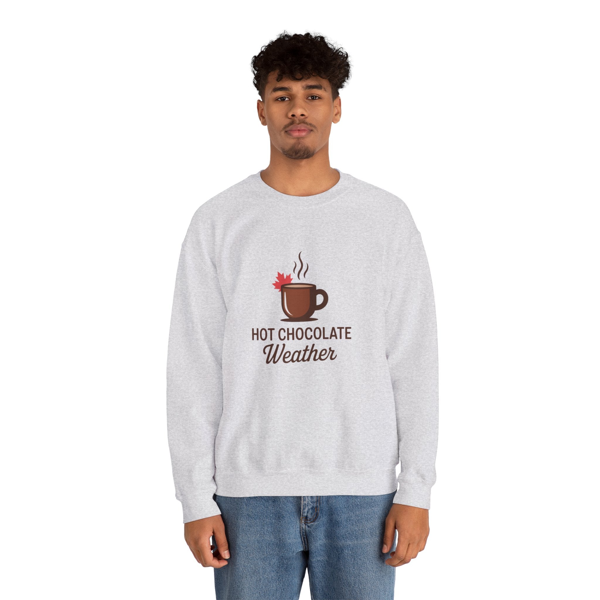Hot Chocolate Weather Sweatshirt – Cozy Fall & Winter Crewneck