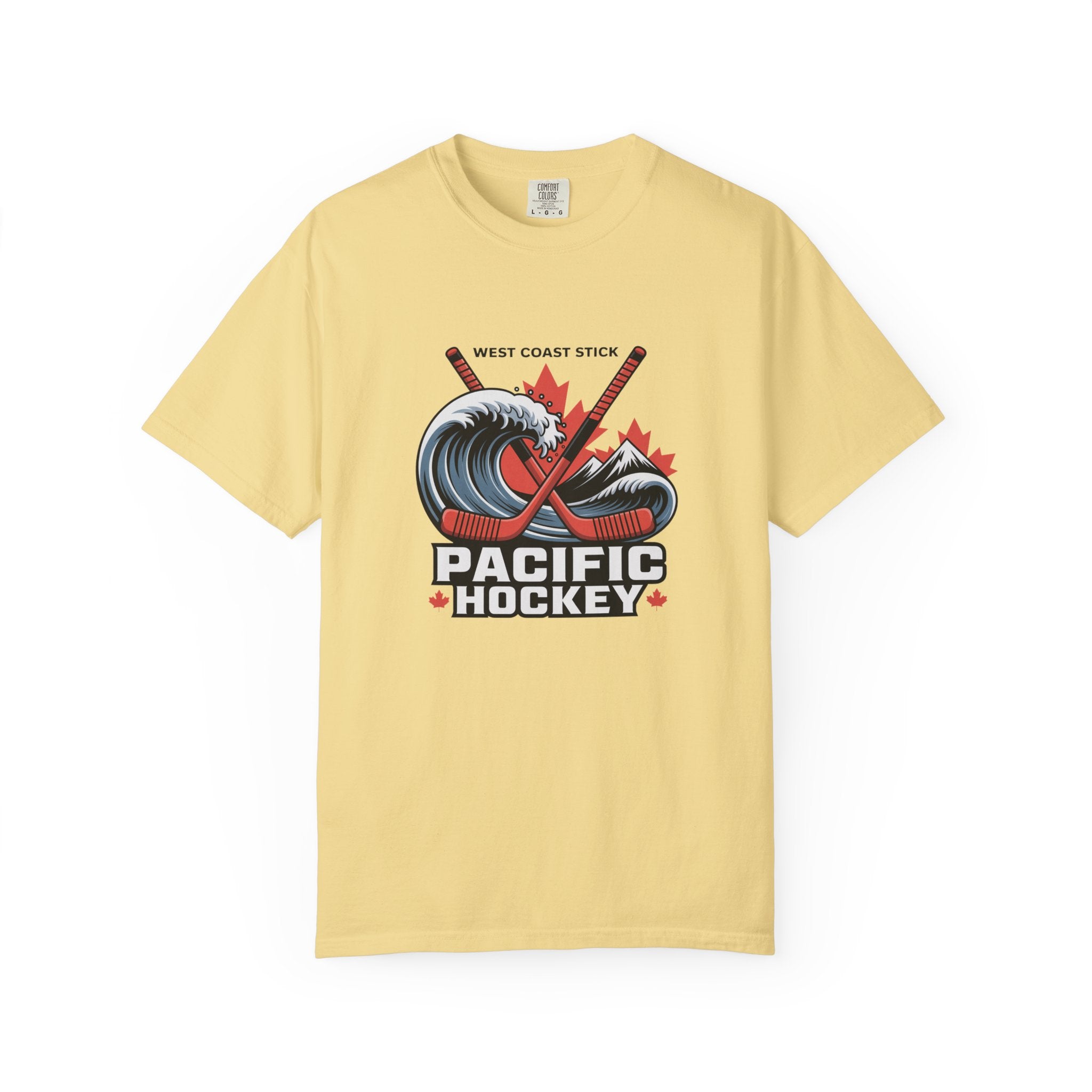 Pacific Hockey T‑Shirt — West Coast Wave & Maple Leafs Hockey Tee