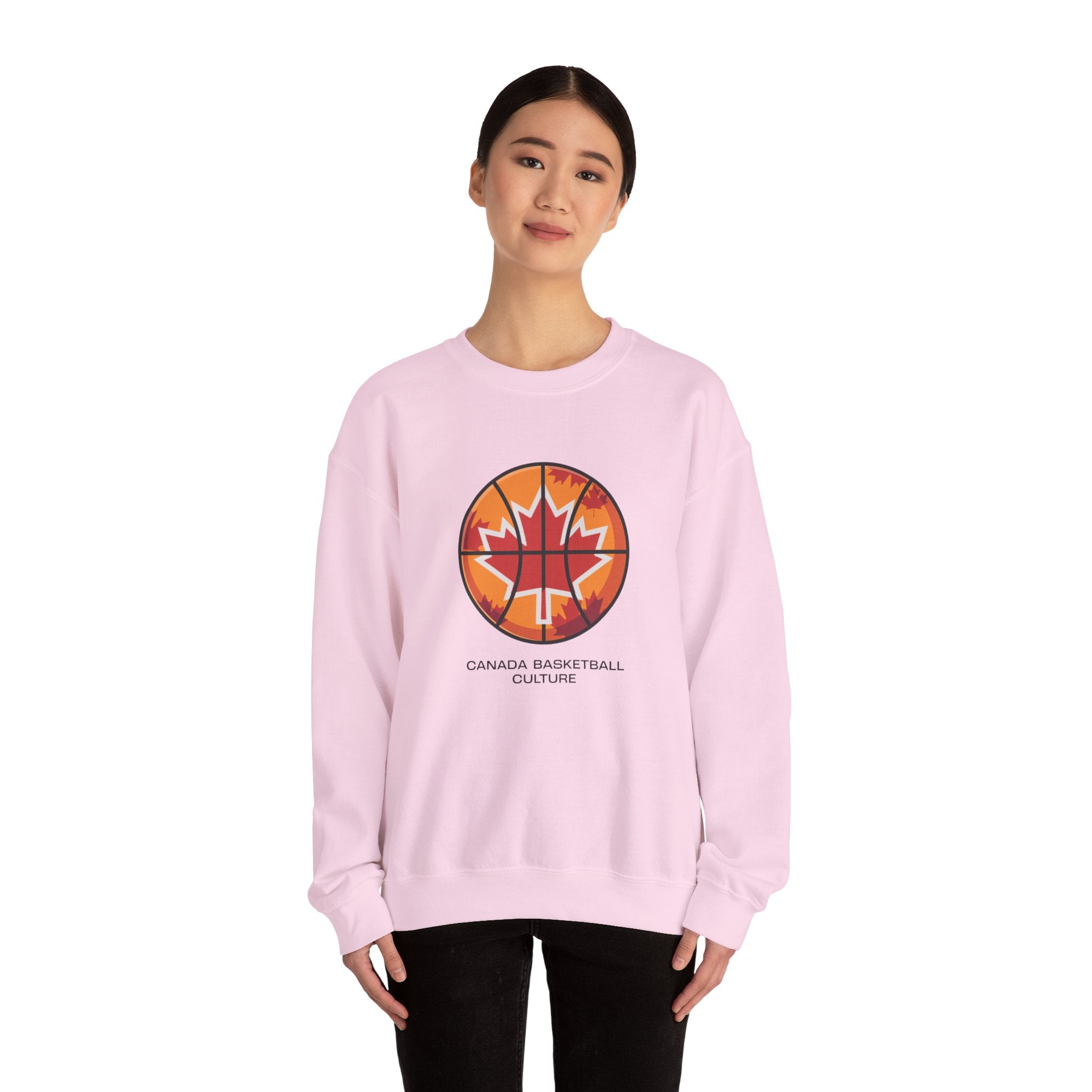 Canada Basketball Culture Sweatshirt — Maple Leaf Basketball Crewneck
