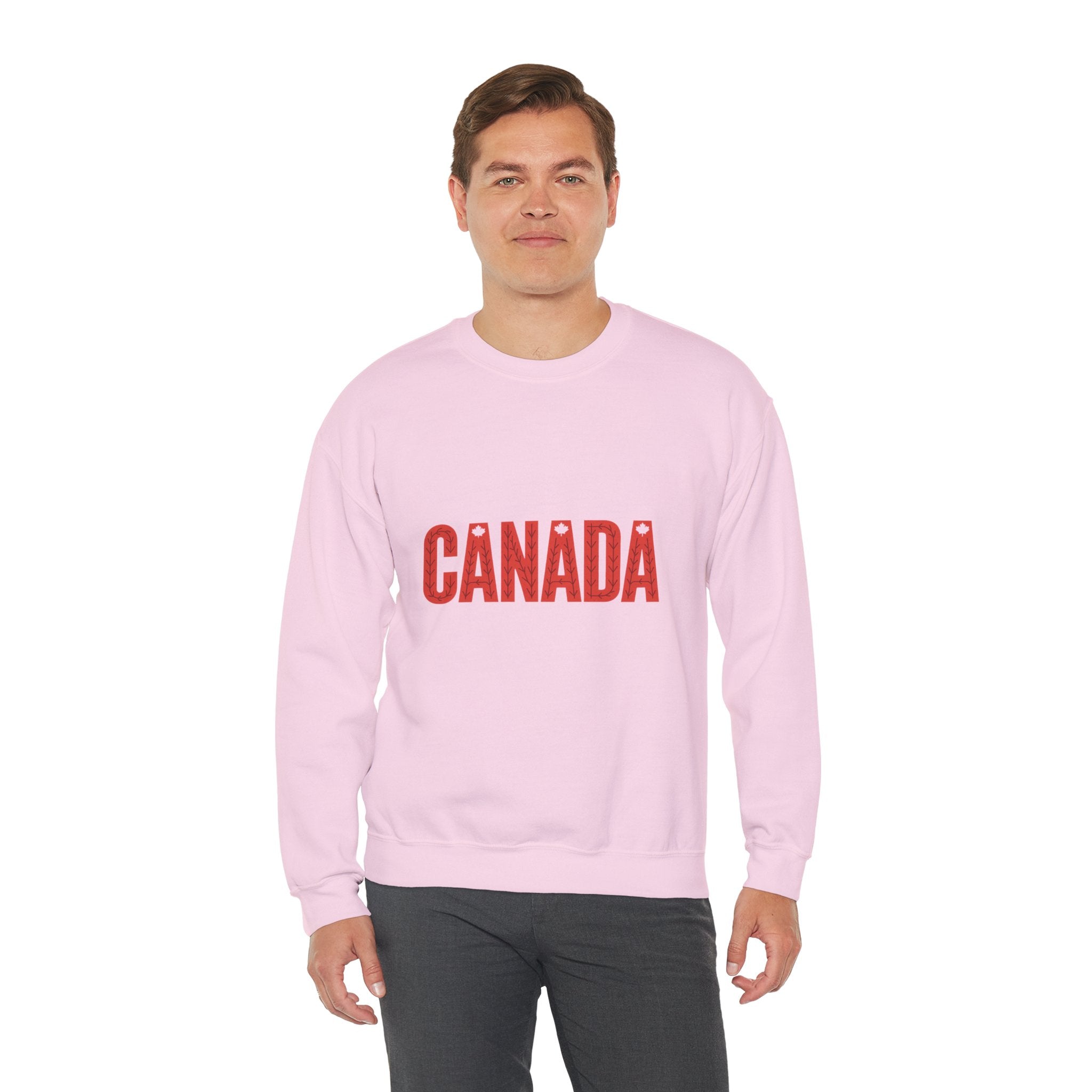 Canada Crewneck Sweatshirt – Retro Red Block Lettering