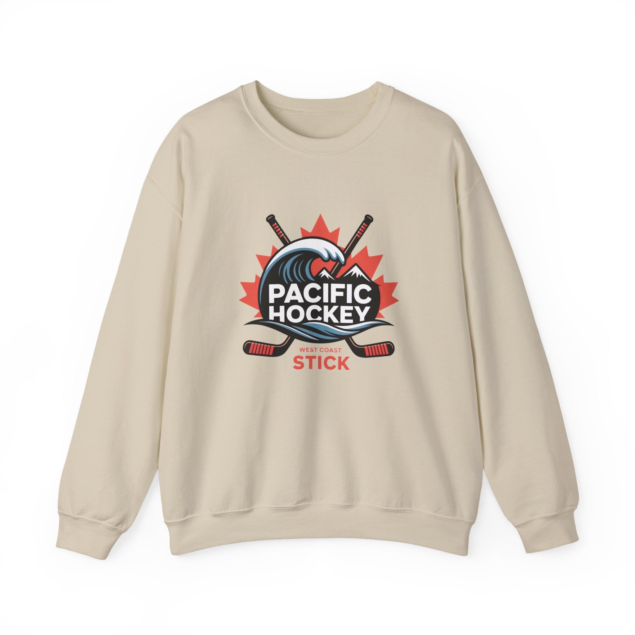 Pacific Hockey Crewneck Sweatshirt – Vintage Hockey Logo Pullover
