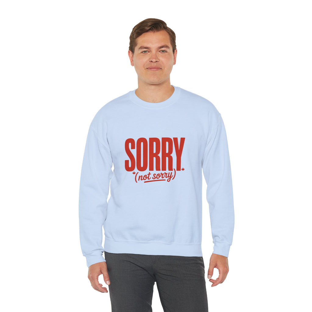 "SORRY. (not sorry)" Retro Bold Graphic Sweatshirt