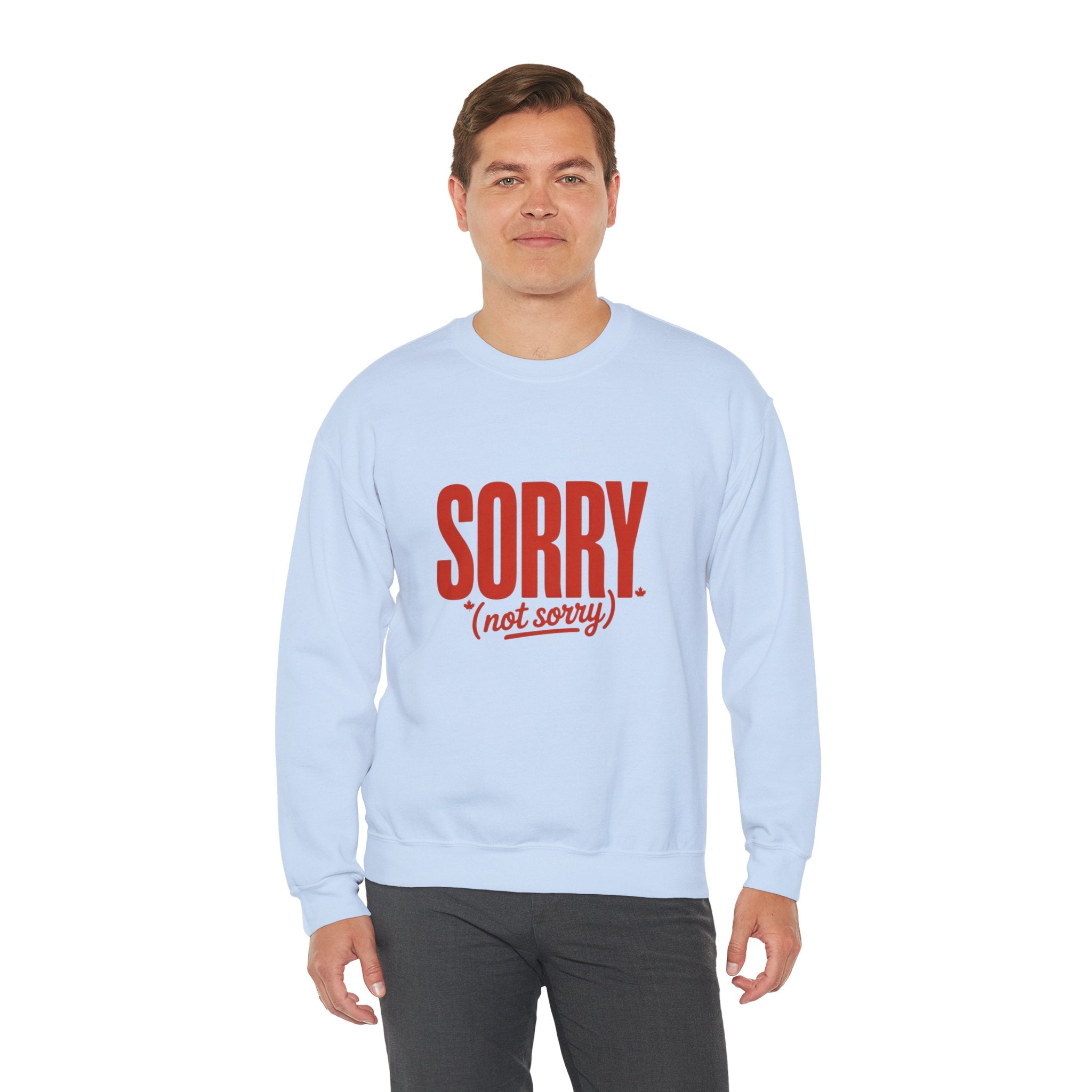 "SORRY. (not sorry)" Retro Bold Graphic Sweatshirt