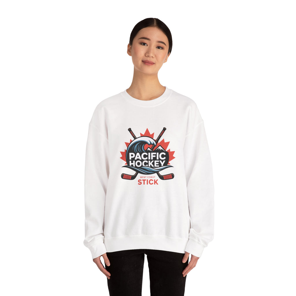 Pacific Hockey Crewneck Sweatshirt – Vintage Hockey Logo Pullover