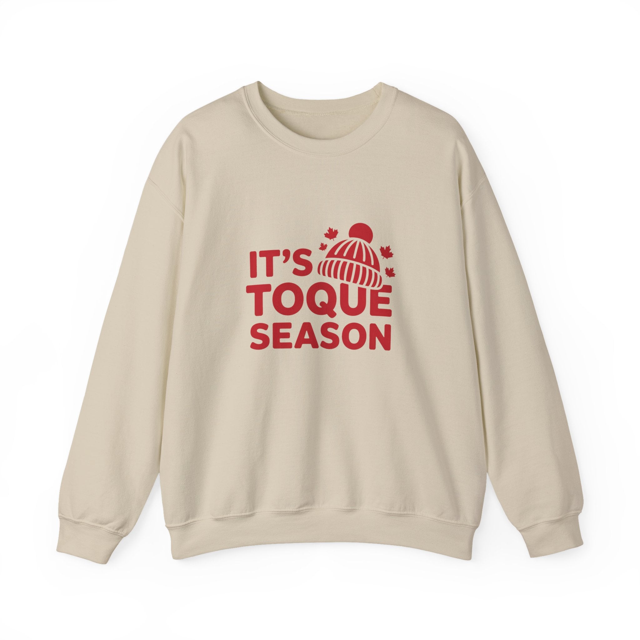 "It's Toque Season" Cozy Winter Crewneck Sweatshirt