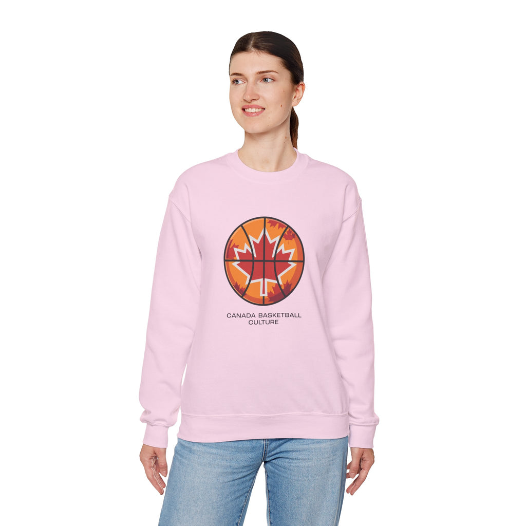 Canada Basketball Culture Sweatshirt — Maple Leaf Basketball Crewneck