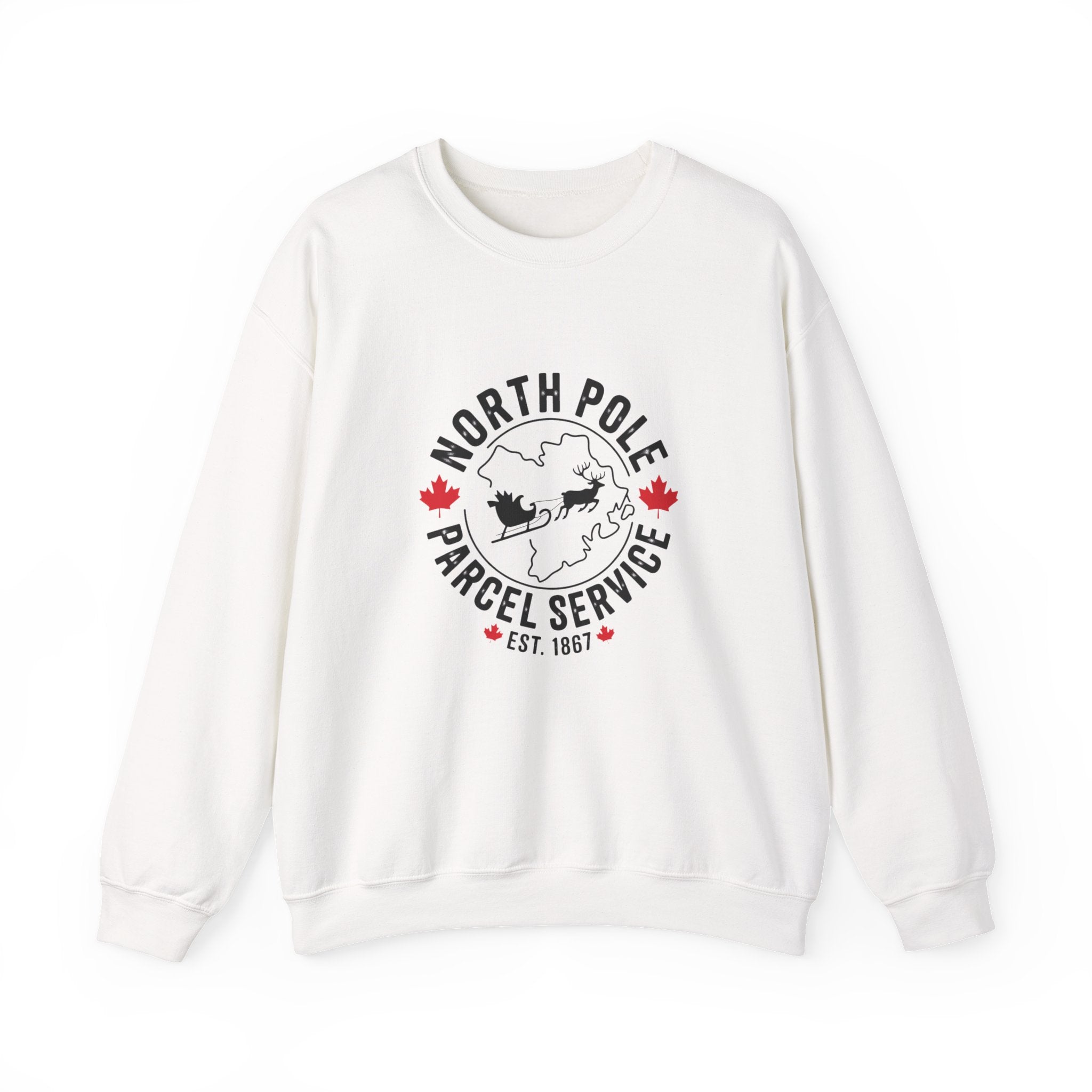 "North Pole Parcel Service" Crewneck Holiday Sweatshirt