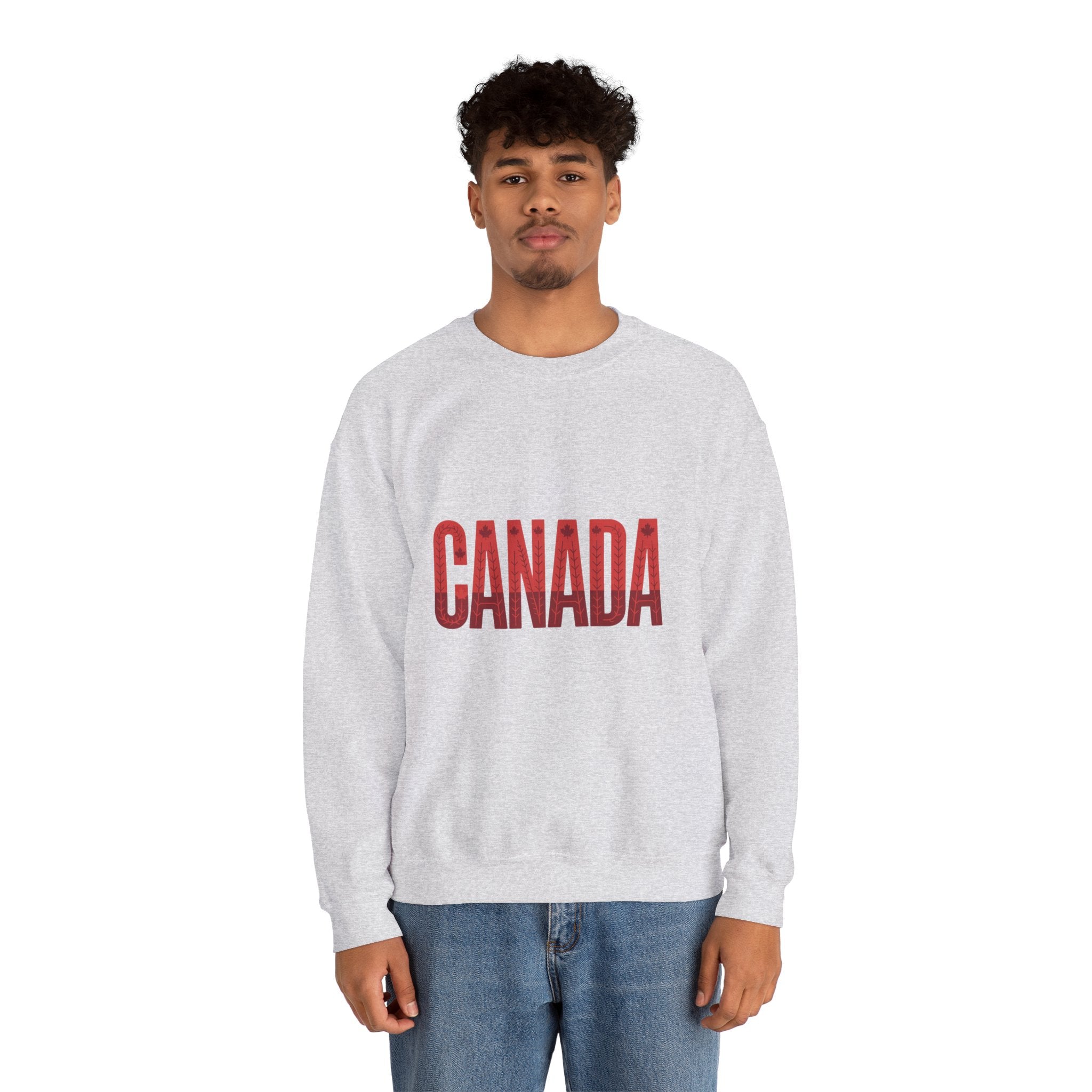 Canada Crewneck Sweatshirt – Bold Red Vintage Text