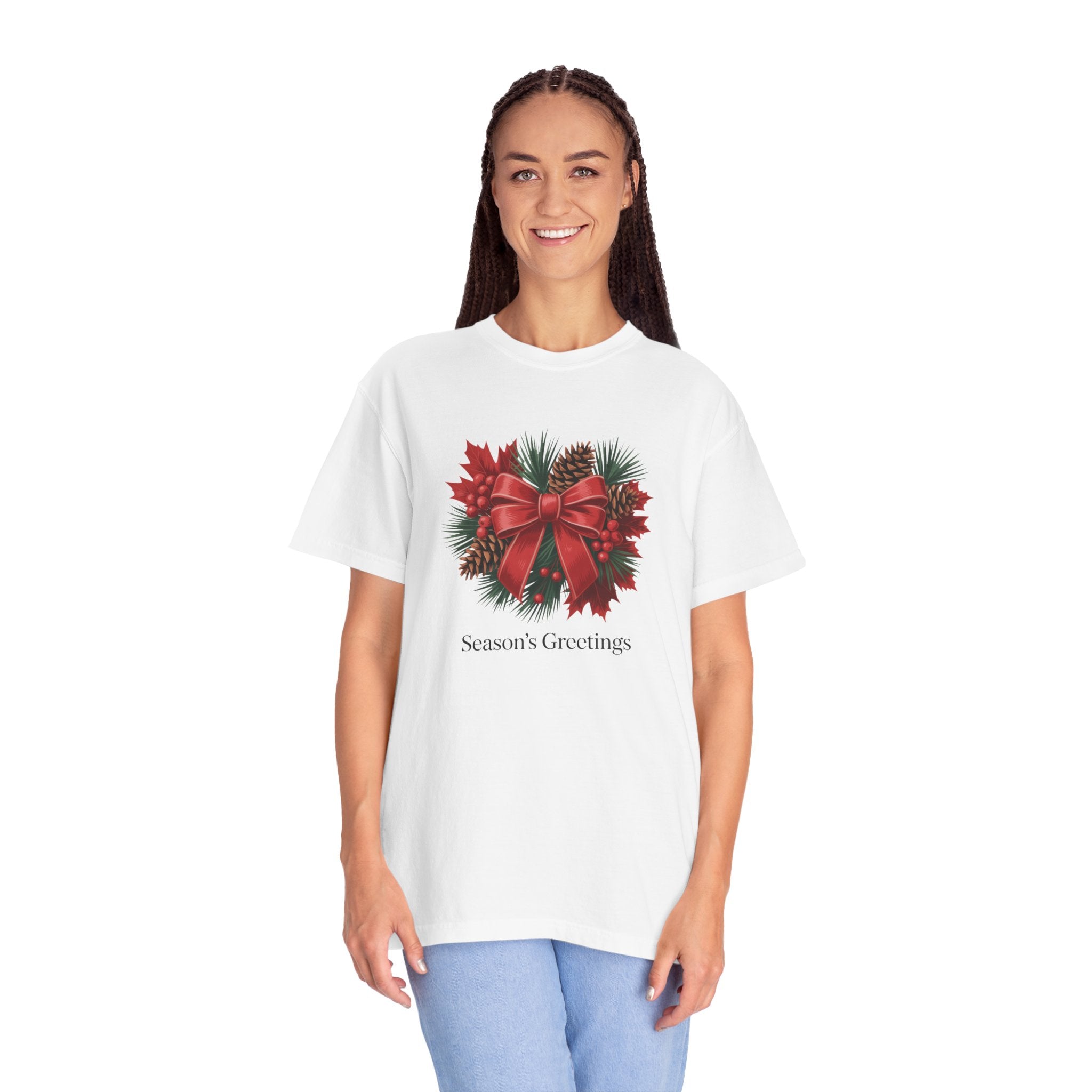 Season's Greetings Christmas Wreath T-Shirt