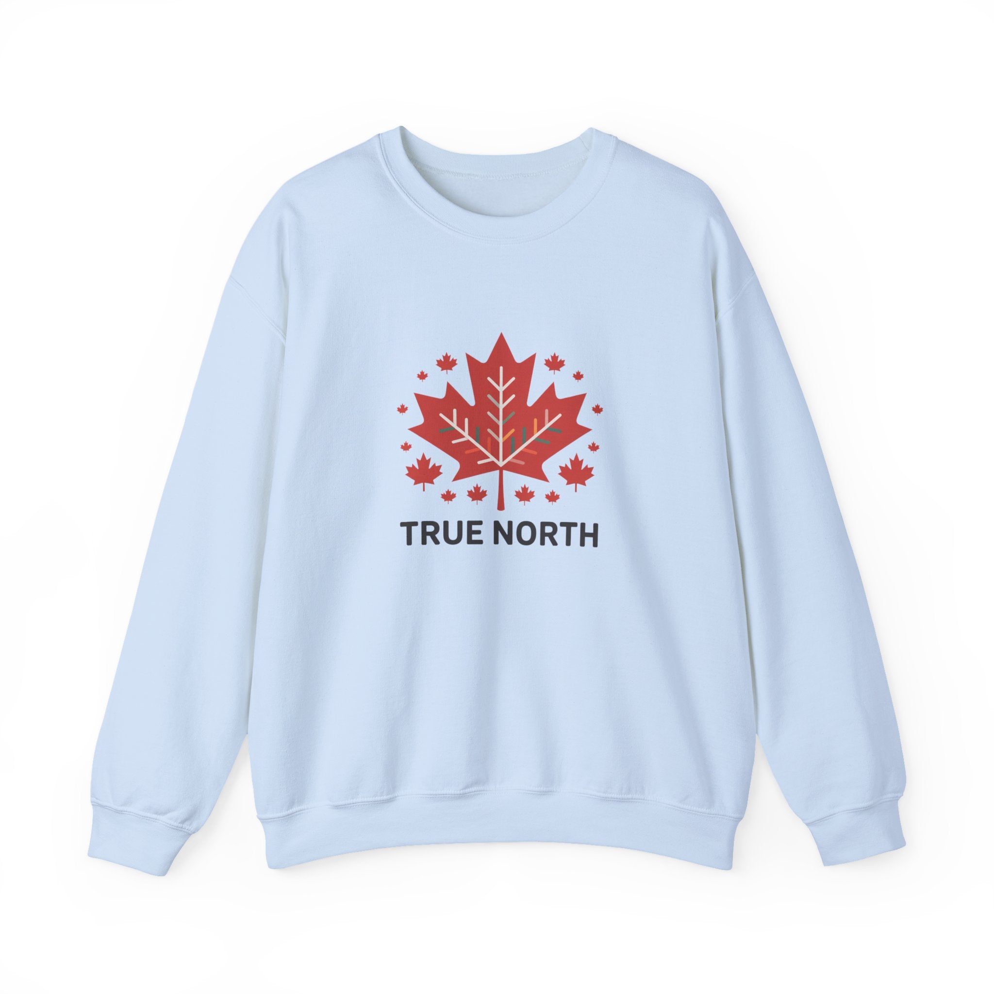 Crewneck Sweatshirt — True North Maple Leaf Graphic