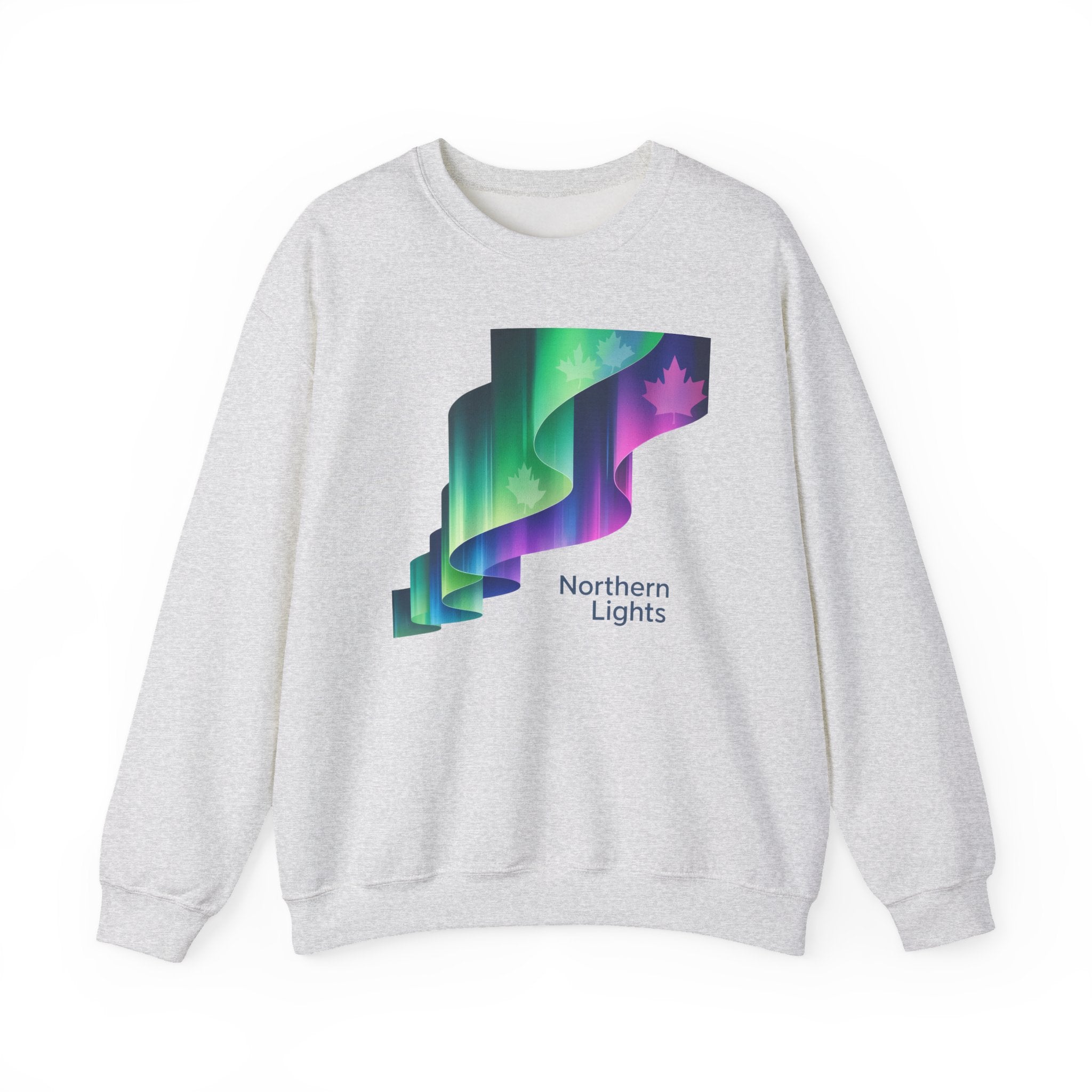 Northern Lights Crewneck Sweatshirt — Aurora Graphic Pullover