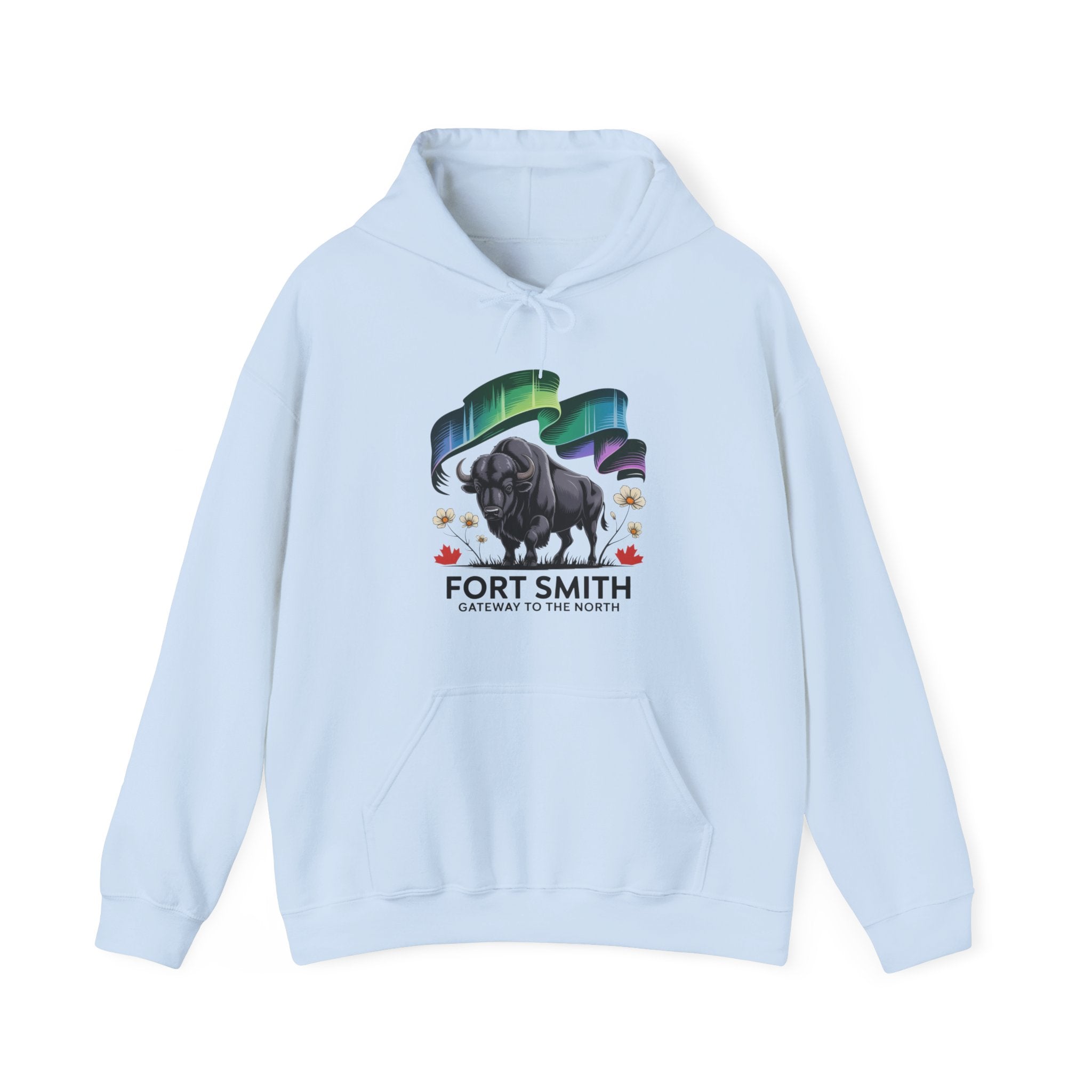 Fort Smith Northern Lights Hoodie — Black Bear Design