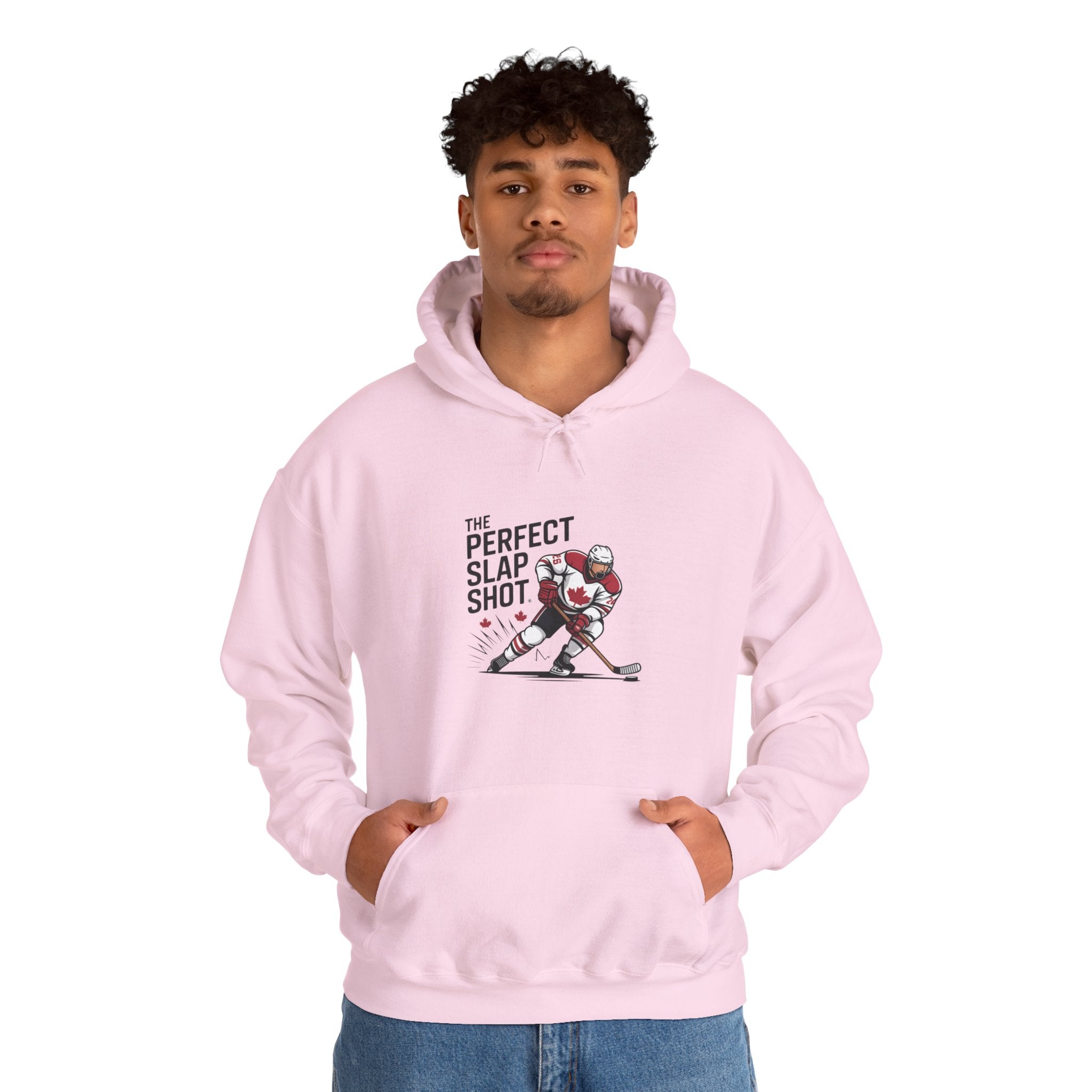 Hockey Slapshot Hoodie – "The Perfect Slap Shot" Graphic Hooded Sweatshirt