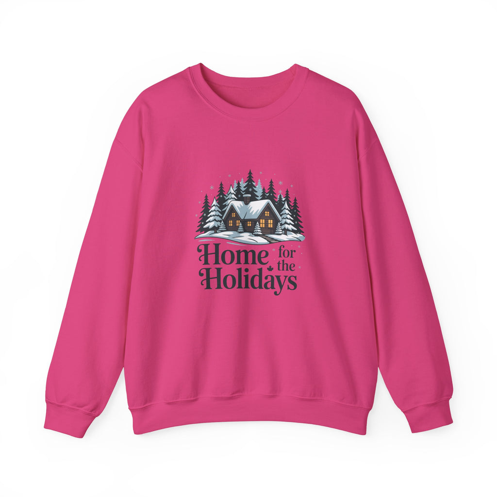 Home for the Holidays Sweatshirt — Cozy Winter Cabin Christmas Crewneck