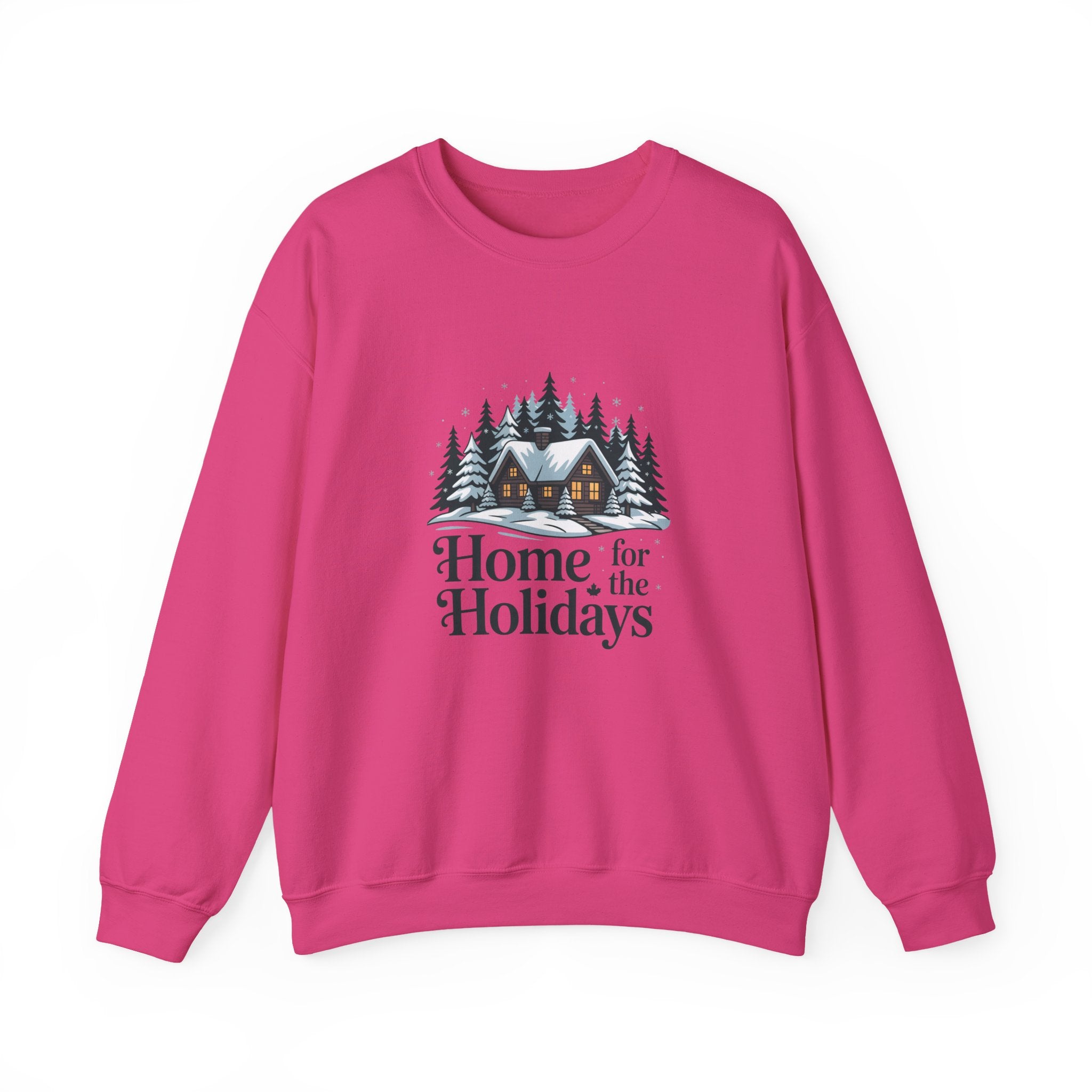 Home for the Holidays Sweatshirt — Cozy Winter Cabin Christmas Crewneck