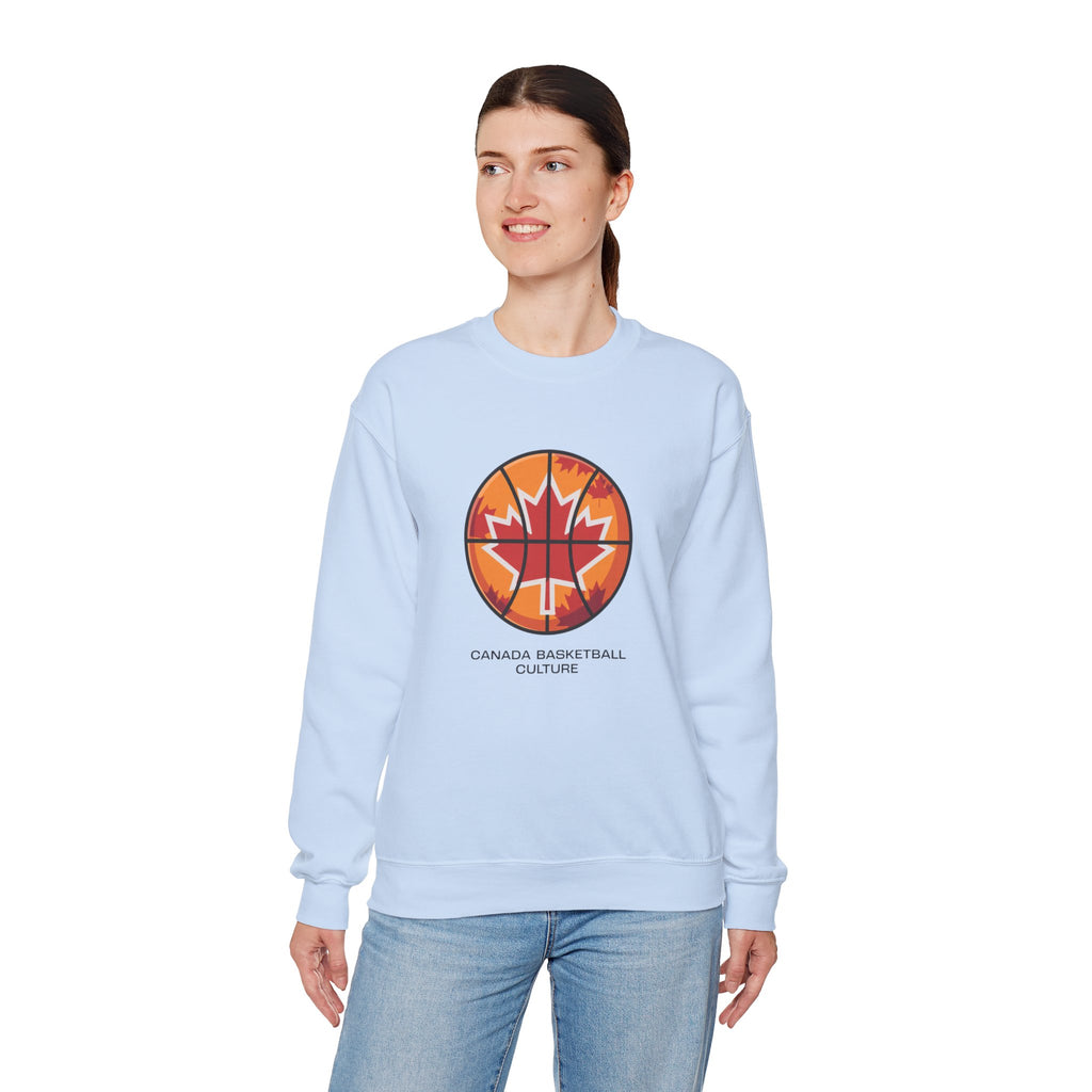 Canada Basketball Culture Sweatshirt — Maple Leaf Basketball Crewneck