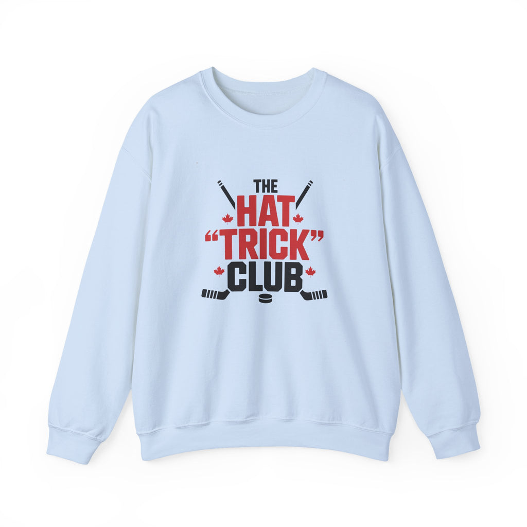 Hockey "Hat Trick" Club Crewneck Sweatshirt — Funny Hockey Player Gift