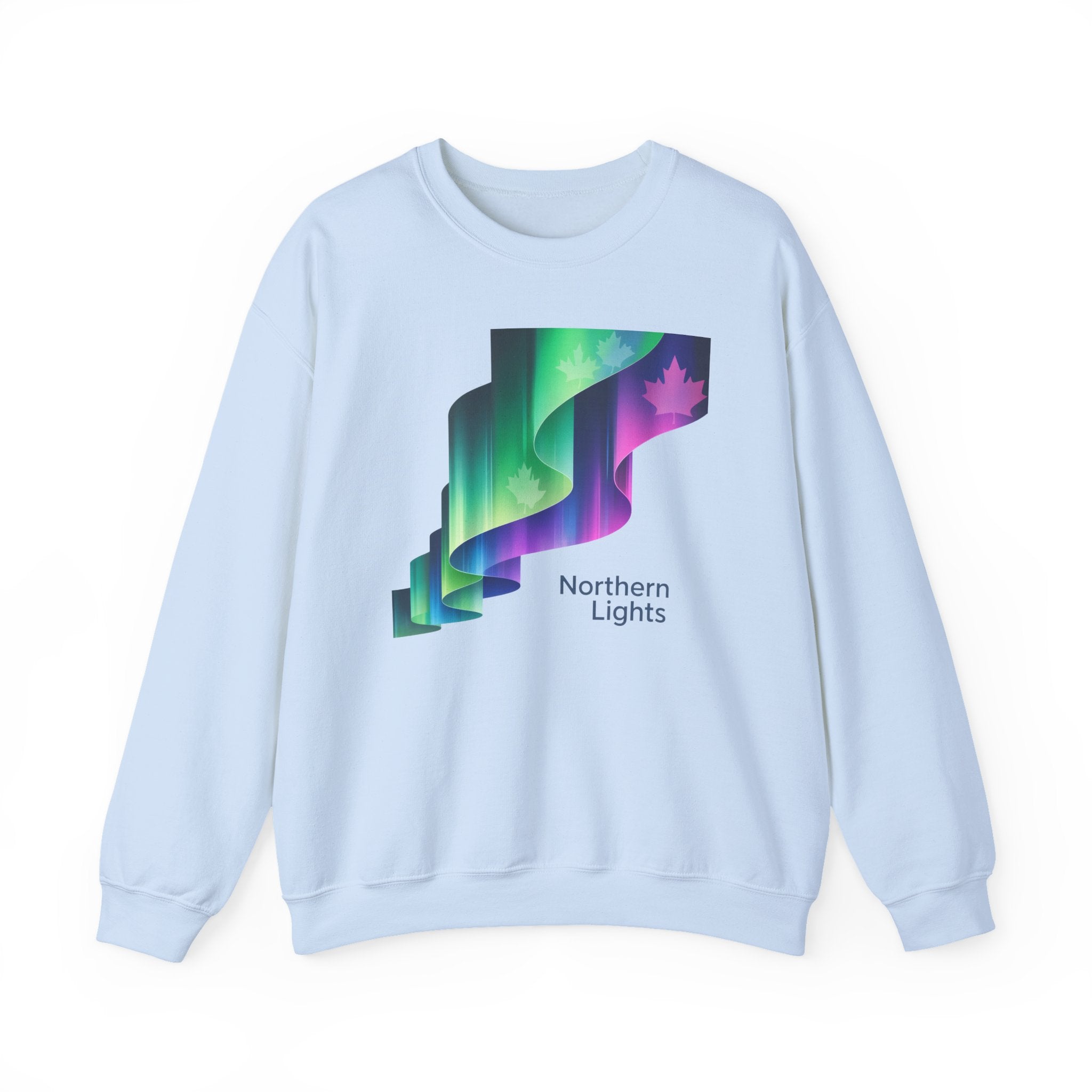 Northern Lights Crewneck Sweatshirt — Aurora Graphic Pullover
