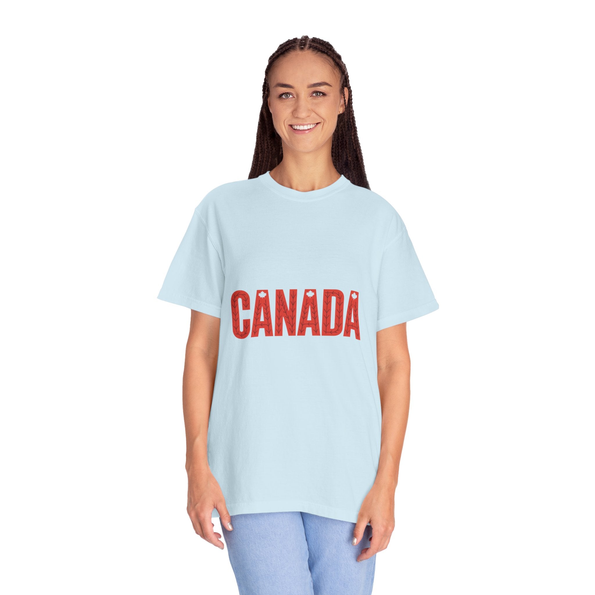 Canada Vintage-Style Graphic T-Shirt — Distressed Maple Lettering