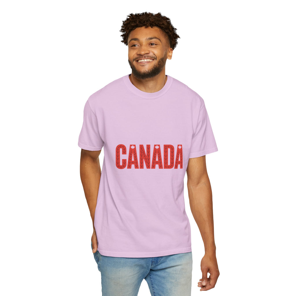 Canada Vintage-Style Graphic T-Shirt — Distressed Maple Lettering