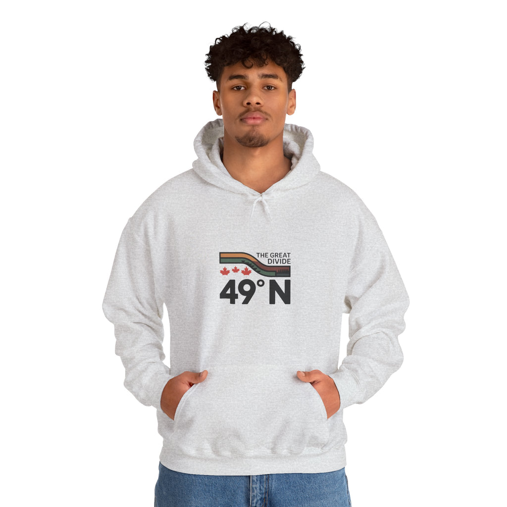 49N The Great Divide Hoodie — Canada Border Latitude Pullover