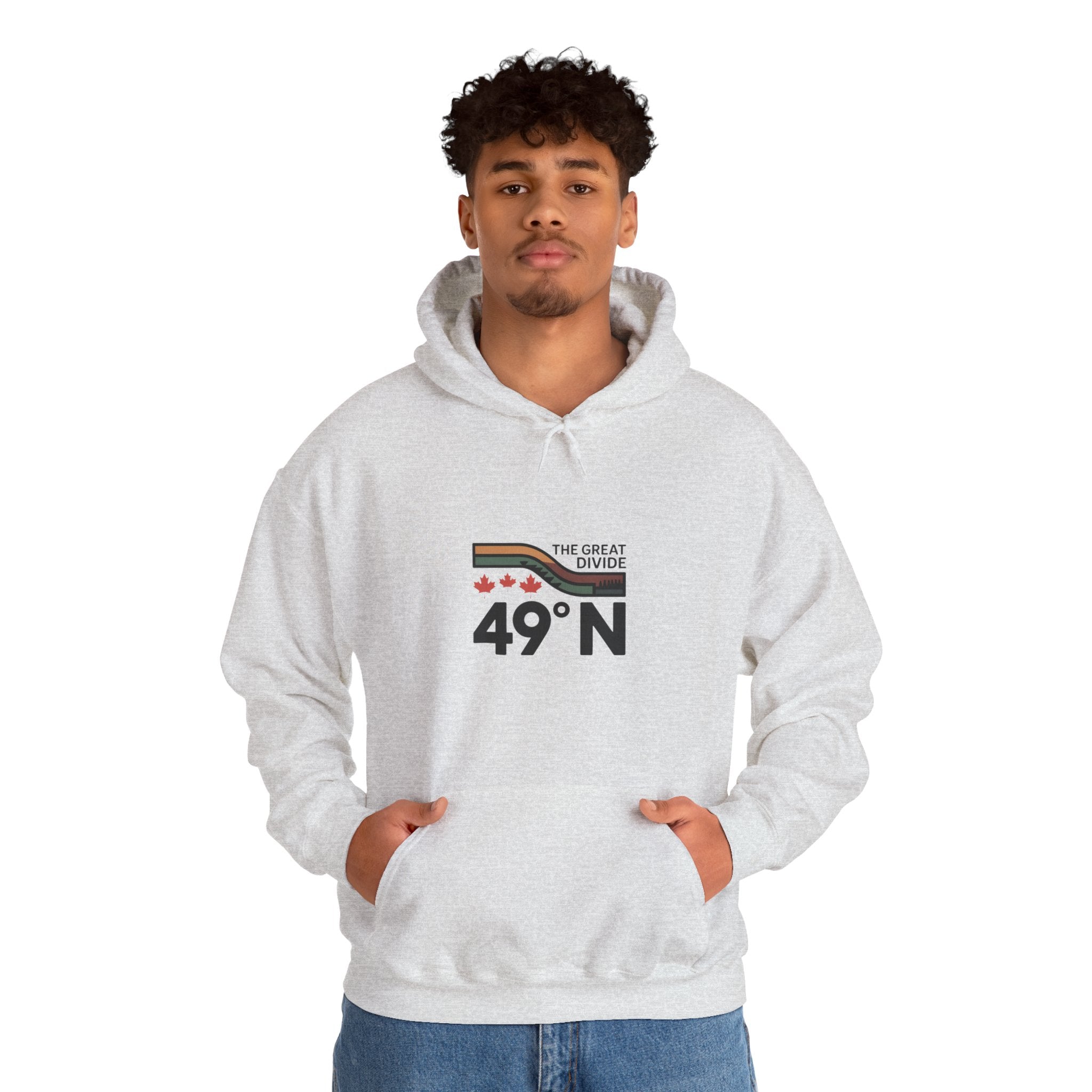 49N The Great Divide Hoodie — Canada Border Latitude Pullover