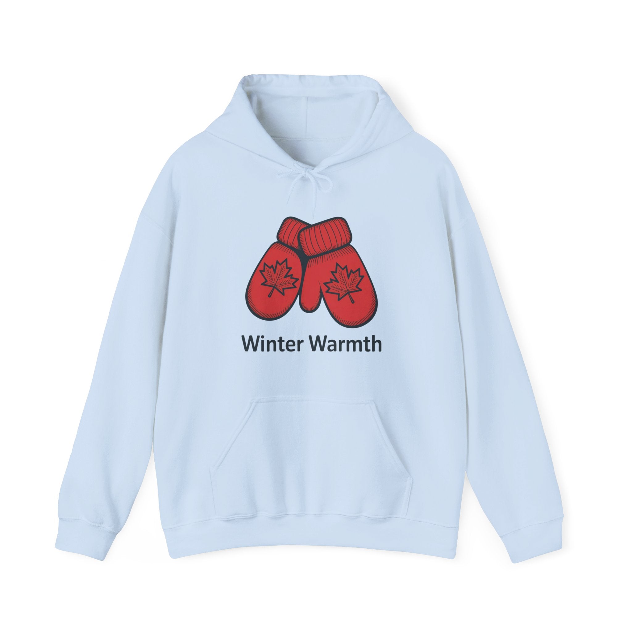 Winter Warmth Hoodie — Red Maple Mittens Cozy Winter Sweatshirt